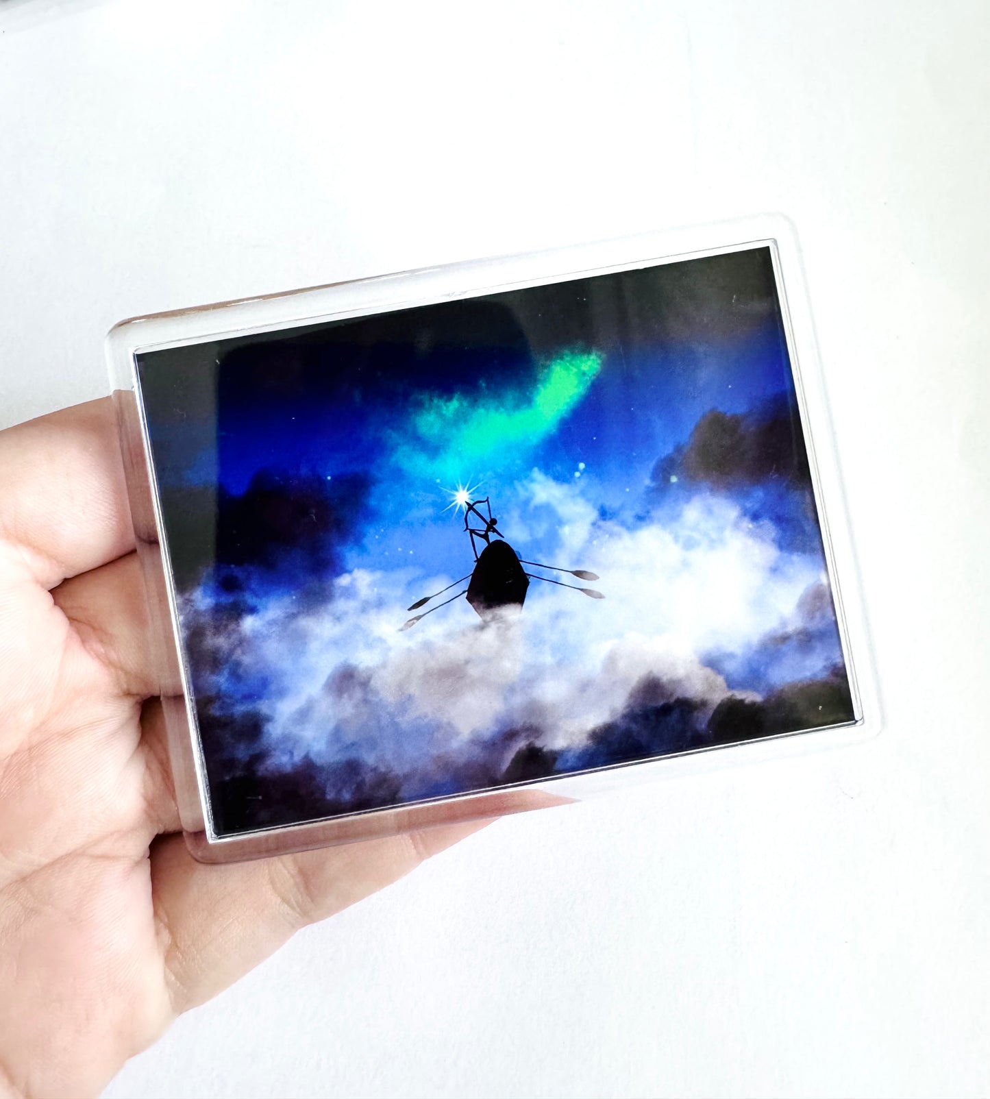 Plexi magnet / Mágnes plexi tokkal