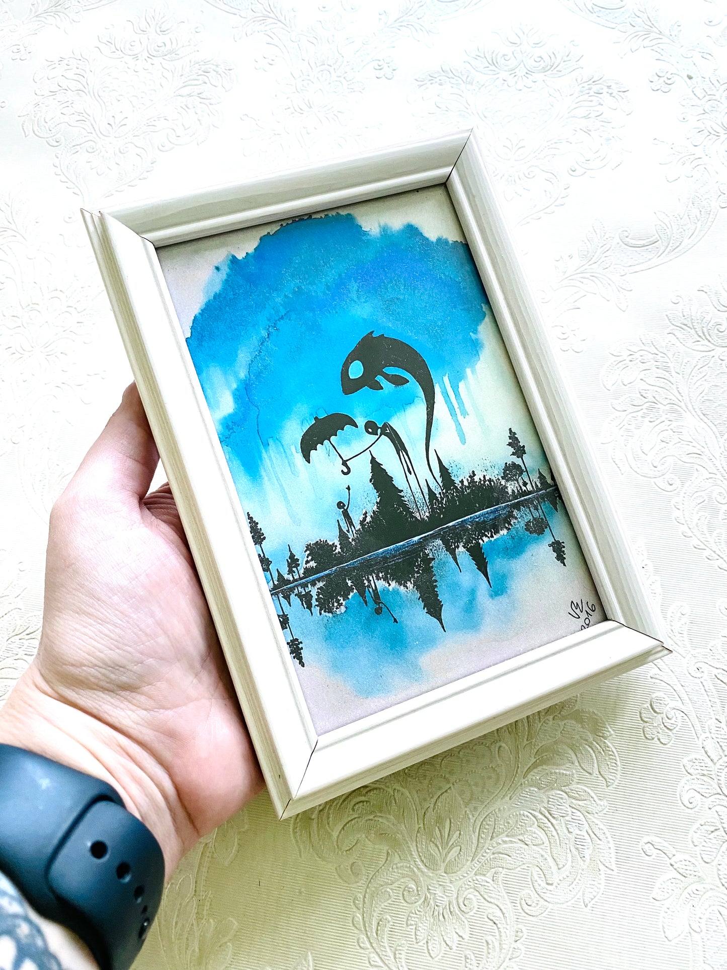 Mini gerahmter Kunstdruck / Mini keretezett művészi nyomat