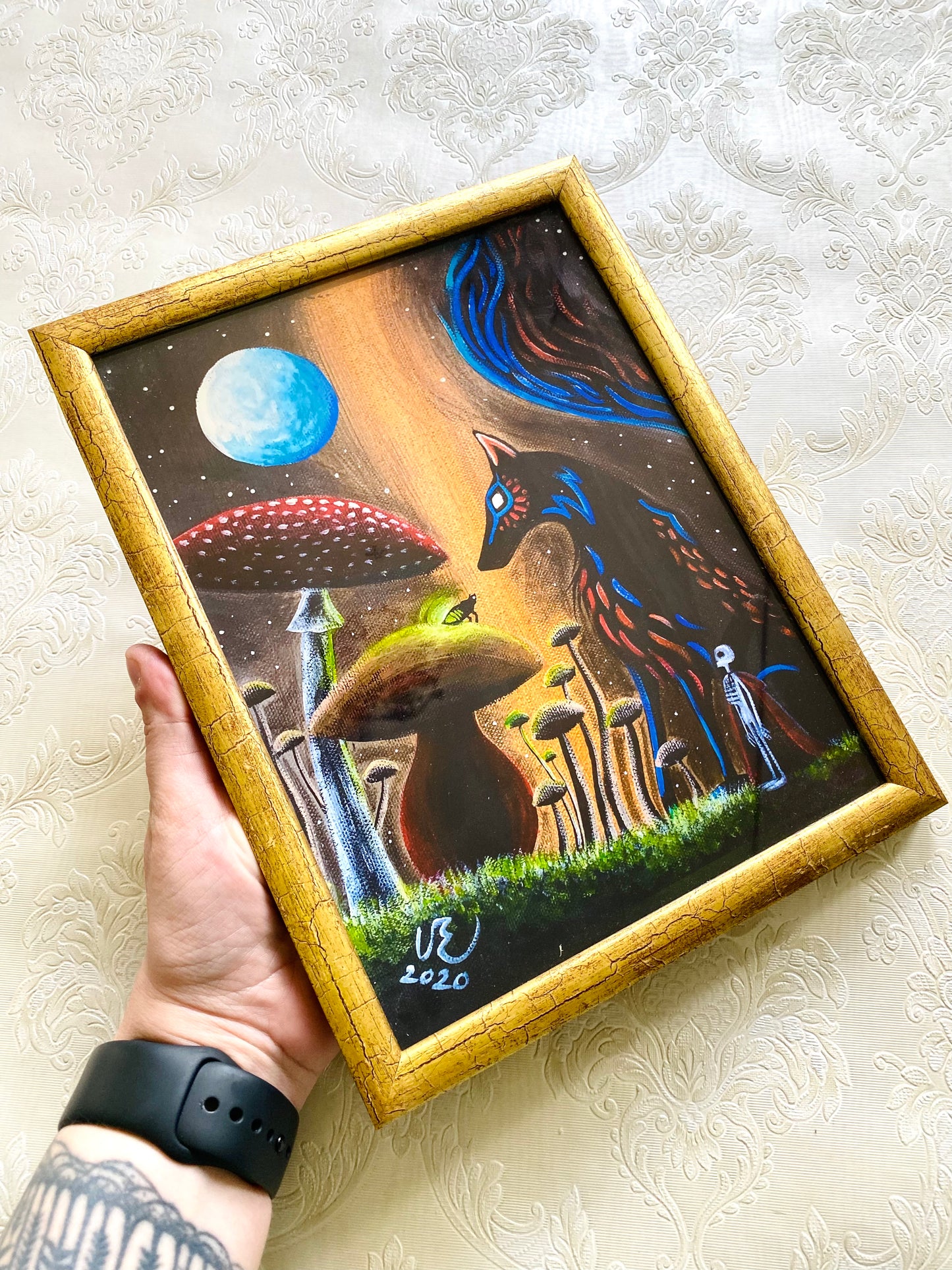 Mittelgroßer gerahmter Kunstdruck / Közepes méretű keretezett művészi nyomat