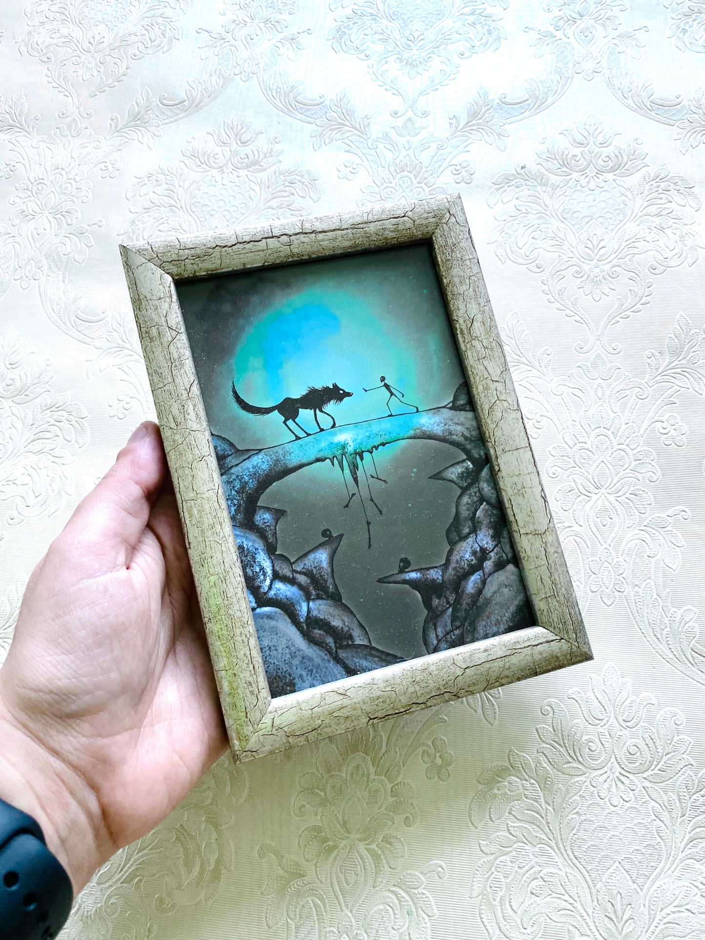 Mini gerahmter Kunstdruck / Mini keretezett művészi nyomat