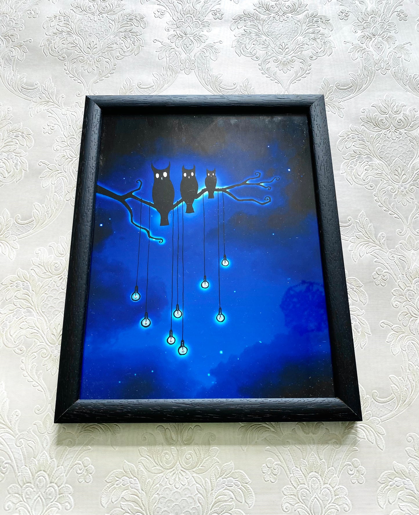 Mittelgroßer gerahmter Kunstdruck / Közepes méretű keretezett művészi nyomat