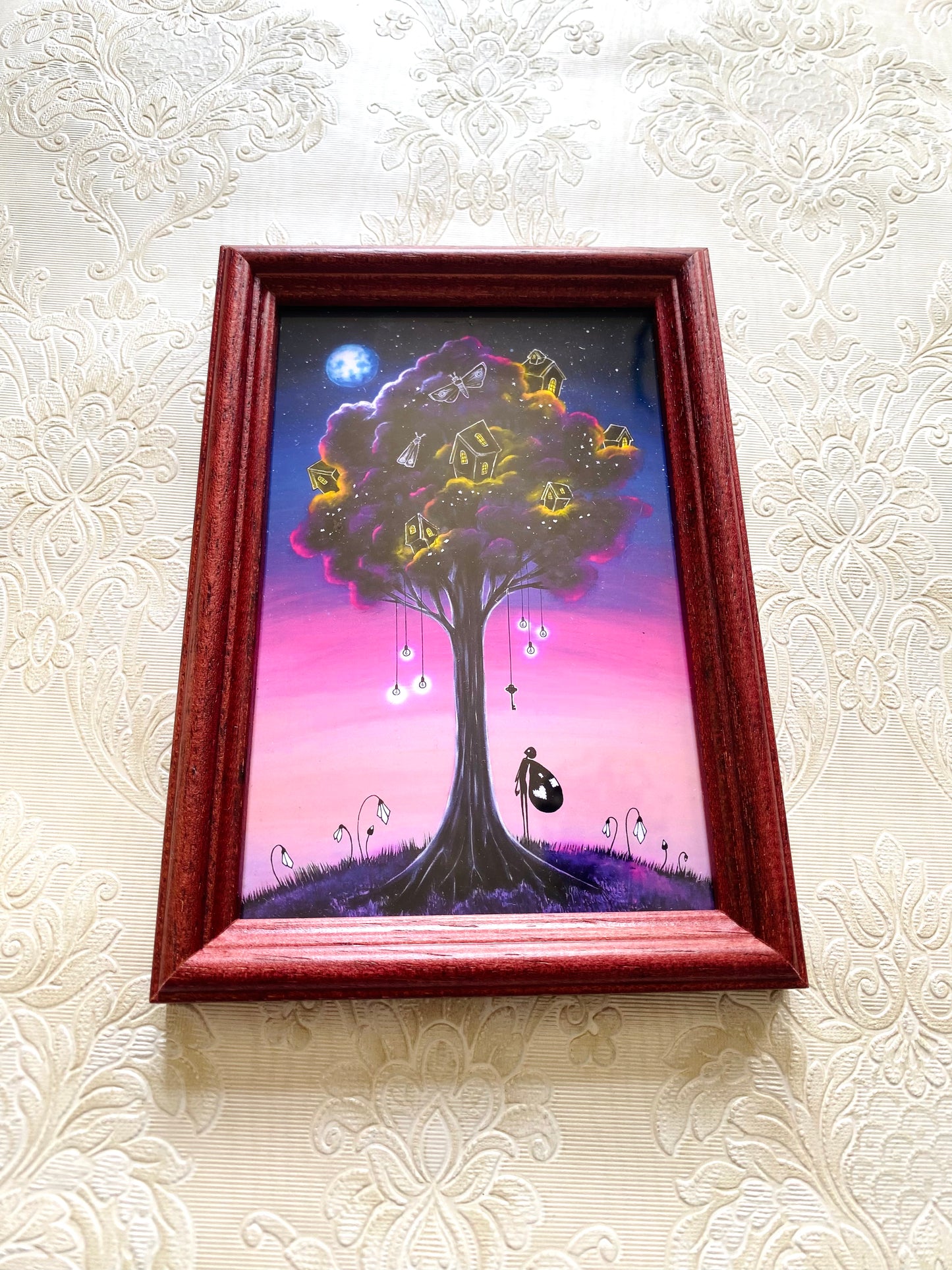 Mini gerahmter Kunstdruck / Mini keretezett művészi nyomat