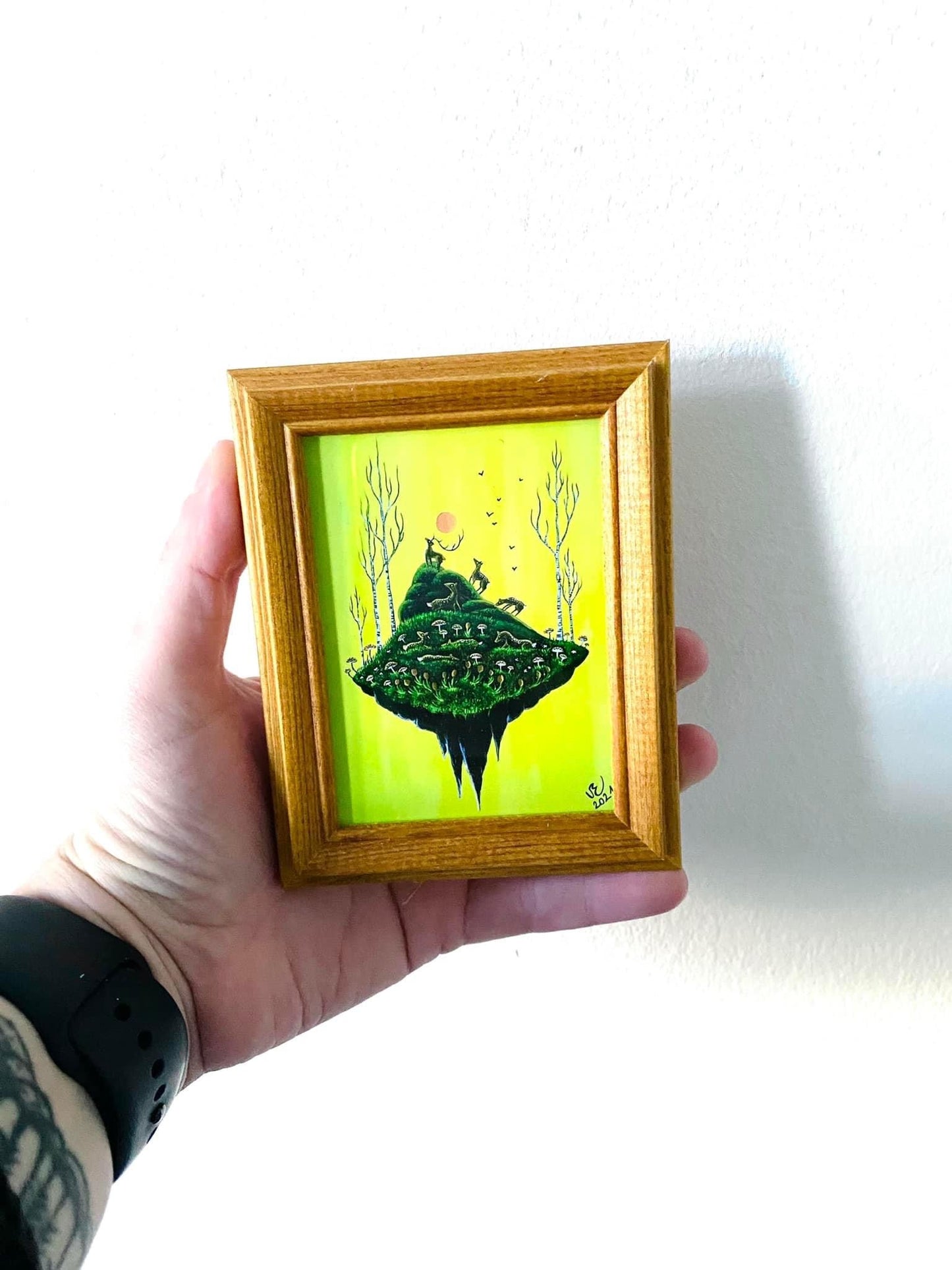 Extra Mini gerahmter Kunstdruck / Extra Mini keretezett művészi nyomat