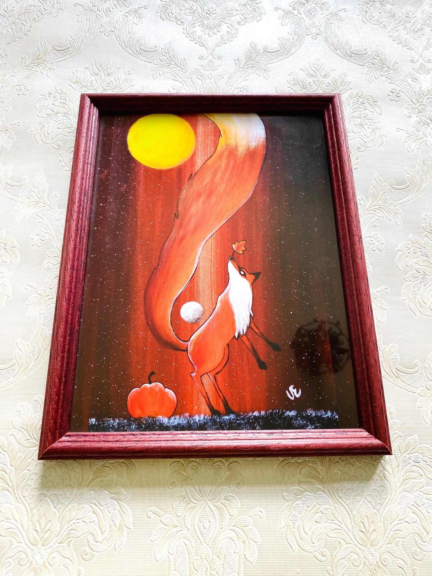 Mittelgroßer gerahmter Kunstdruck / Közepes méretű keretezett művészi nyomat