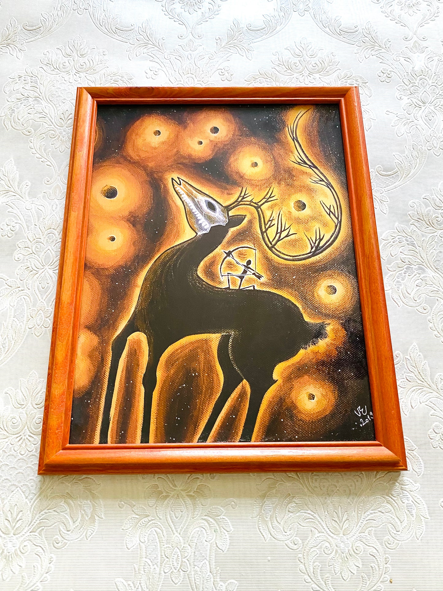 Mittelgroßer gerahmter Kunstdruck / Közepes méretű keretezett művészi nyomat
