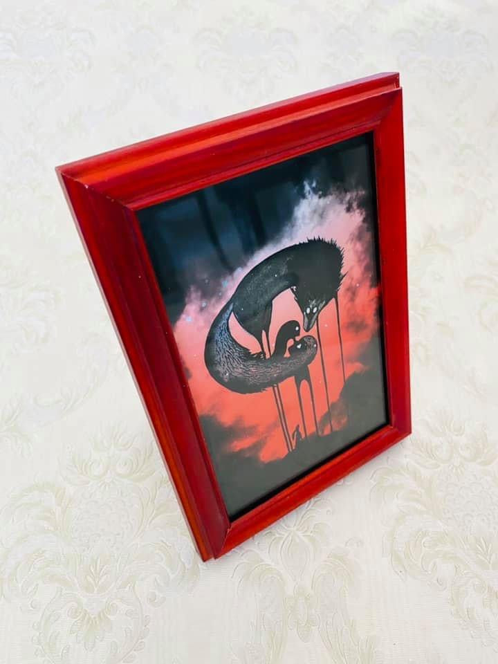 Mini gerahmter Kunstdruck / Mini keretezett művészi nyomat
