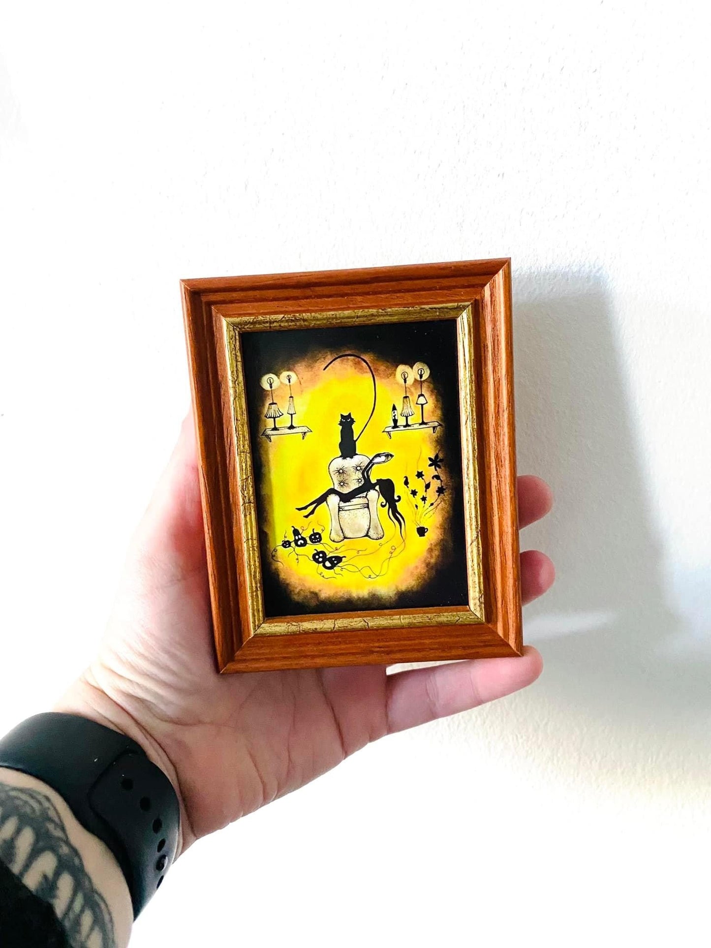 Extra Mini gerahmter Kunstdruck / Extra Mini keretezett művészi nyomat