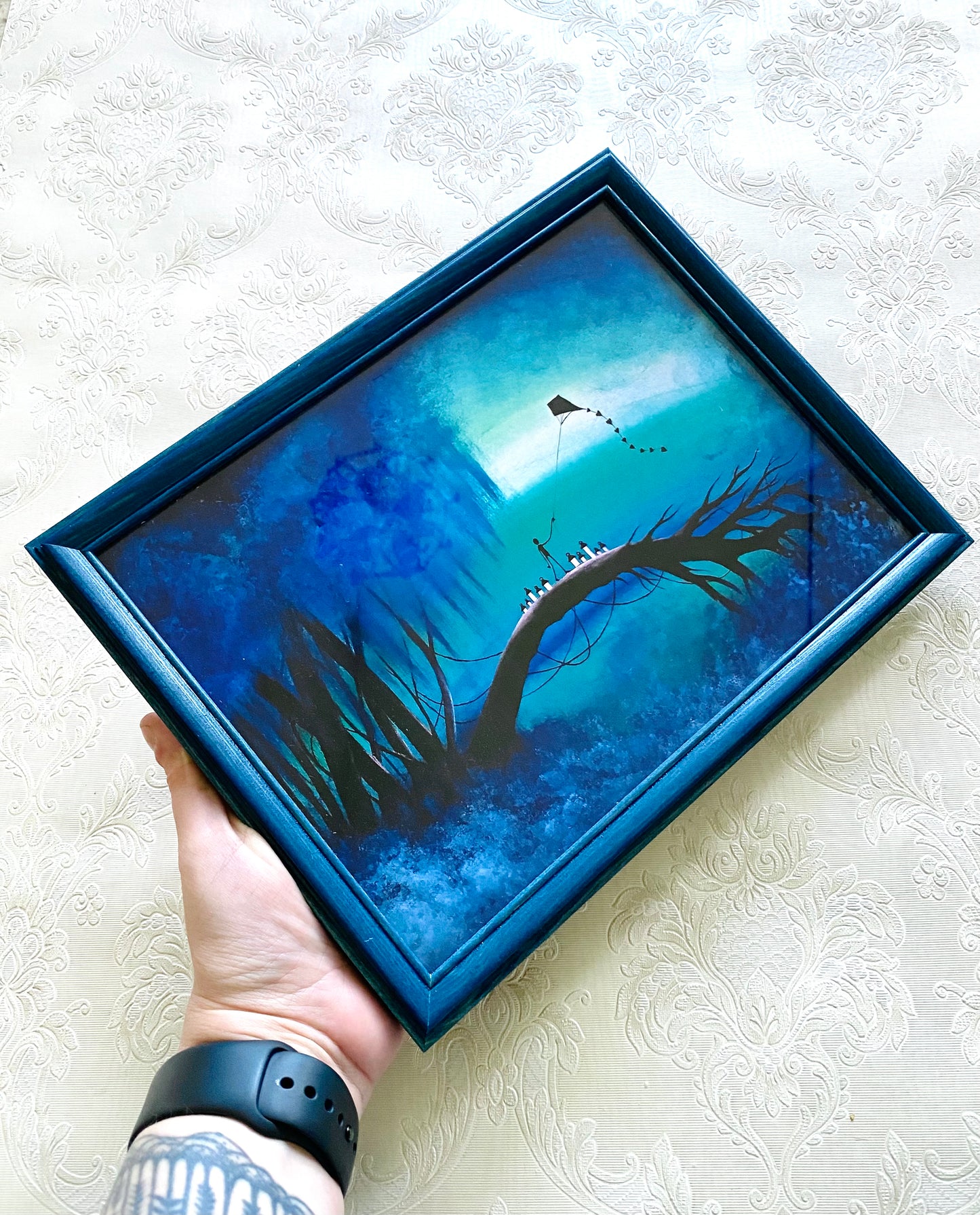 Mittelgroßer gerahmter Kunstdruck / Közepes méretű keretezett művészi nyomat
