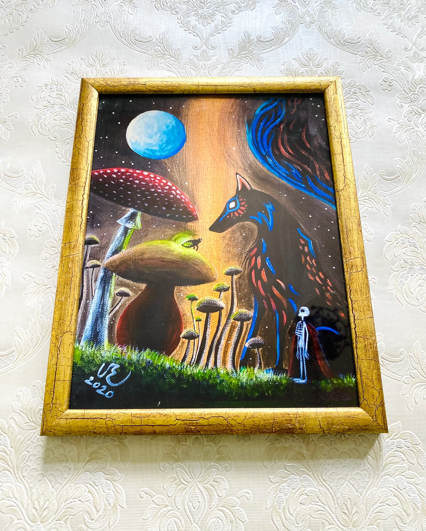 Mittelgroßer gerahmter Kunstdruck / Közepes méretű keretezett művészi nyomat