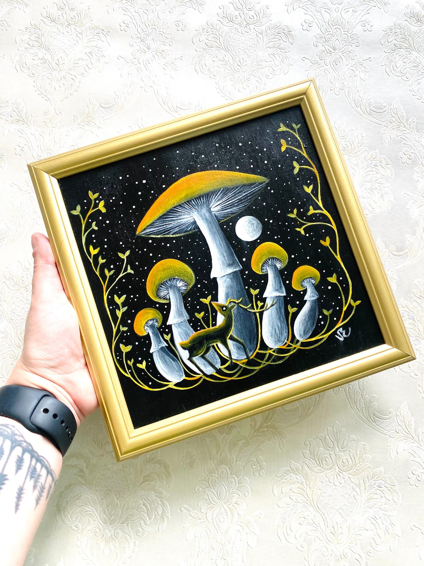 Originales Acrylgemälde auf Holz / Eredeti akrilfestmény falapon