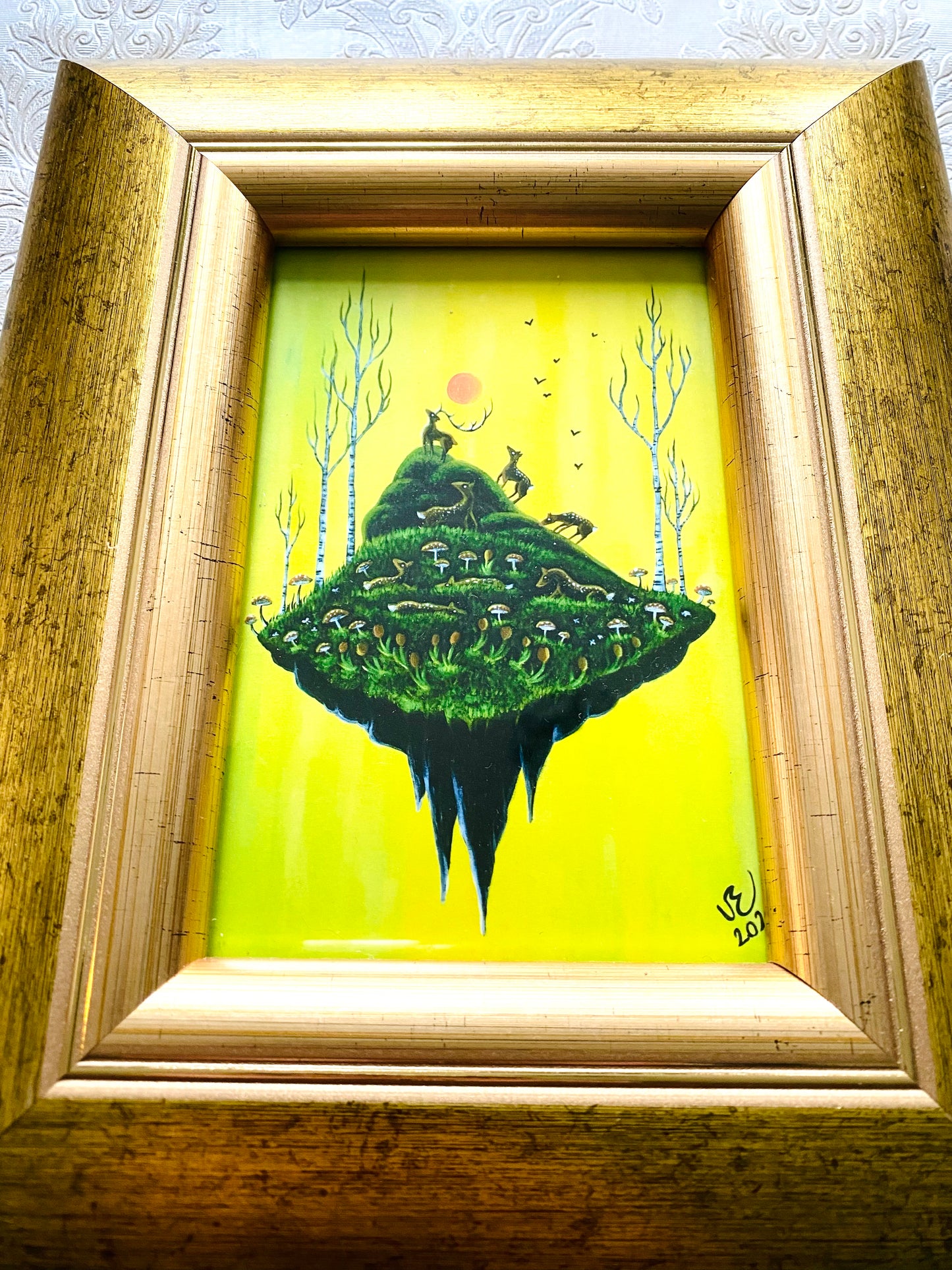 Mini gerahmter Kunstdruck / Mini keretezett művészi nyomat