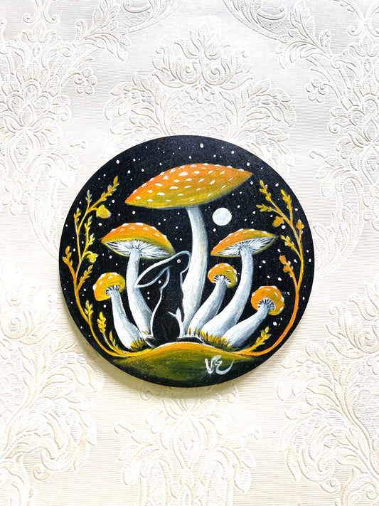 Hand-painted LARGER round magnet / Kézzel festett NAGYOBB, kerek mágnes