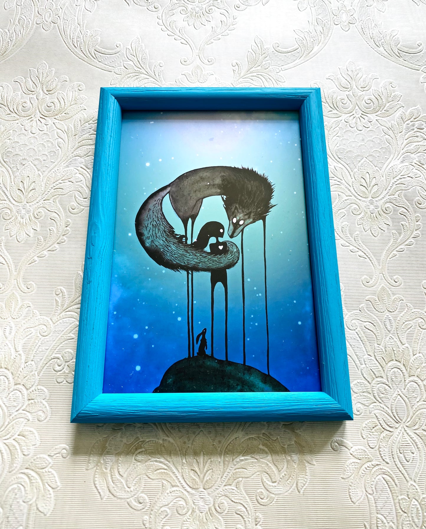 Mini gerahmter Kunstdruck / Mini keretezett művészi nyomat