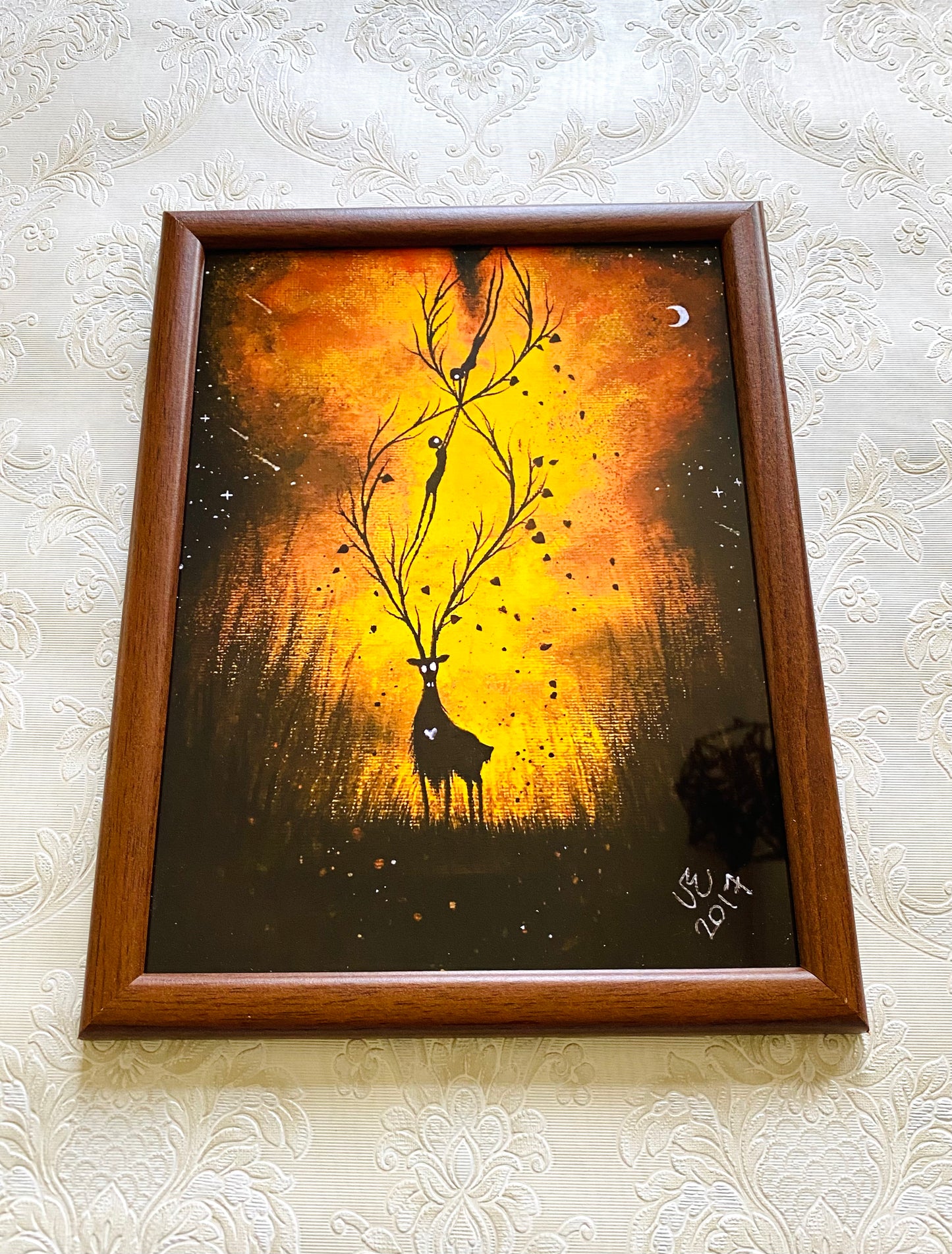 Mittelgroßer gerahmter Kunstdruck / Közepes méretű keretezett művészi nyomat