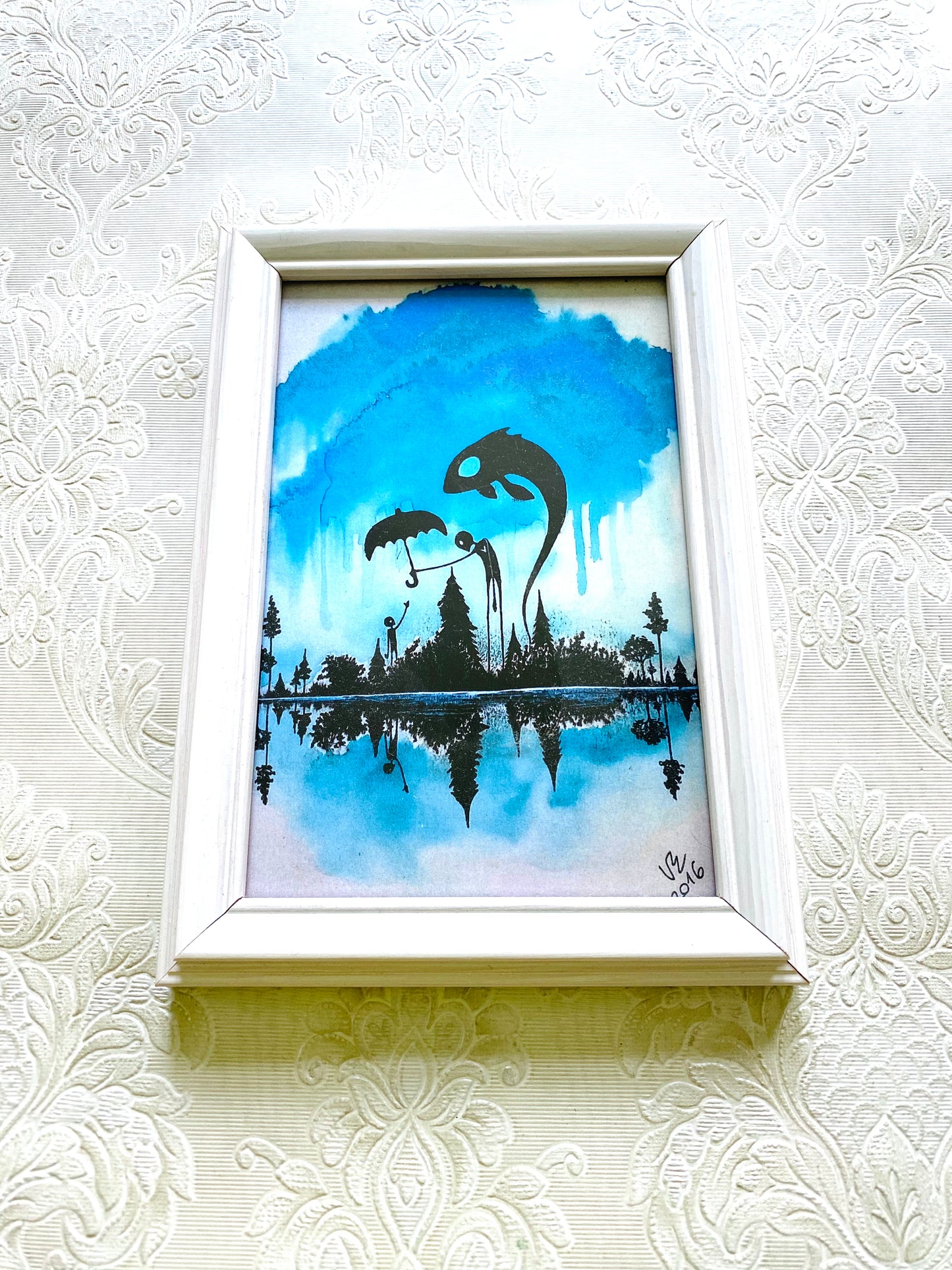 Mini gerahmter Kunstdruck / Mini keretezett művészi nyomat