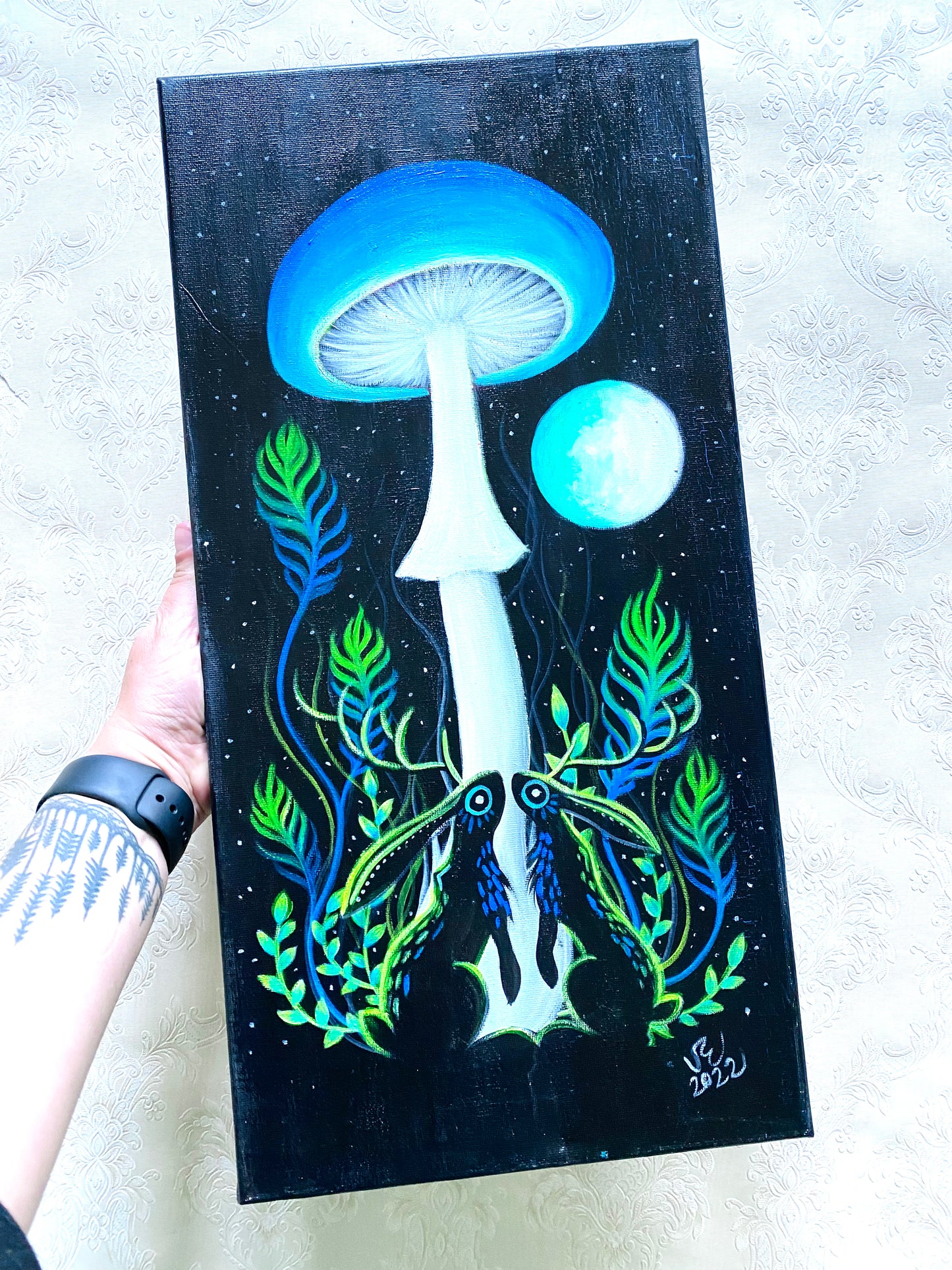 Originales Acrylgemälde auf Leinwand / Eredeti akrilfestmény vászonra