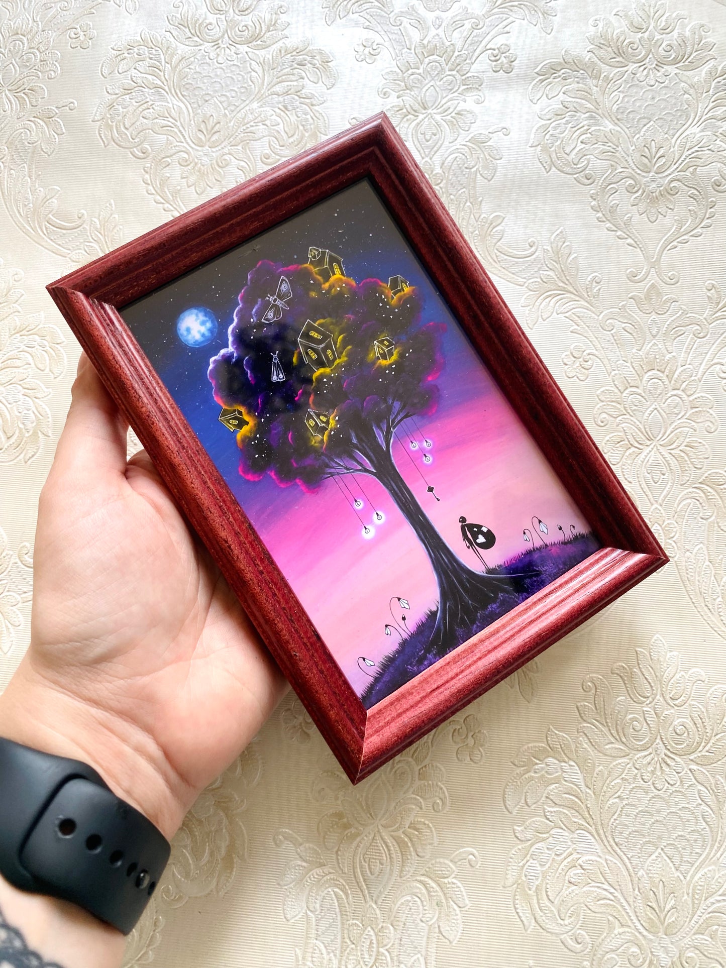 Mini gerahmter Kunstdruck / Mini keretezett művészi nyomat
