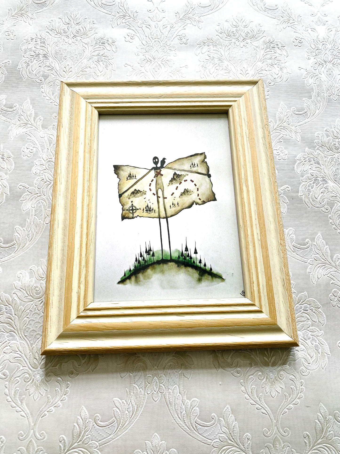 Mini gerahmter Kunstdruck / Mini keretezett művészi nyomat