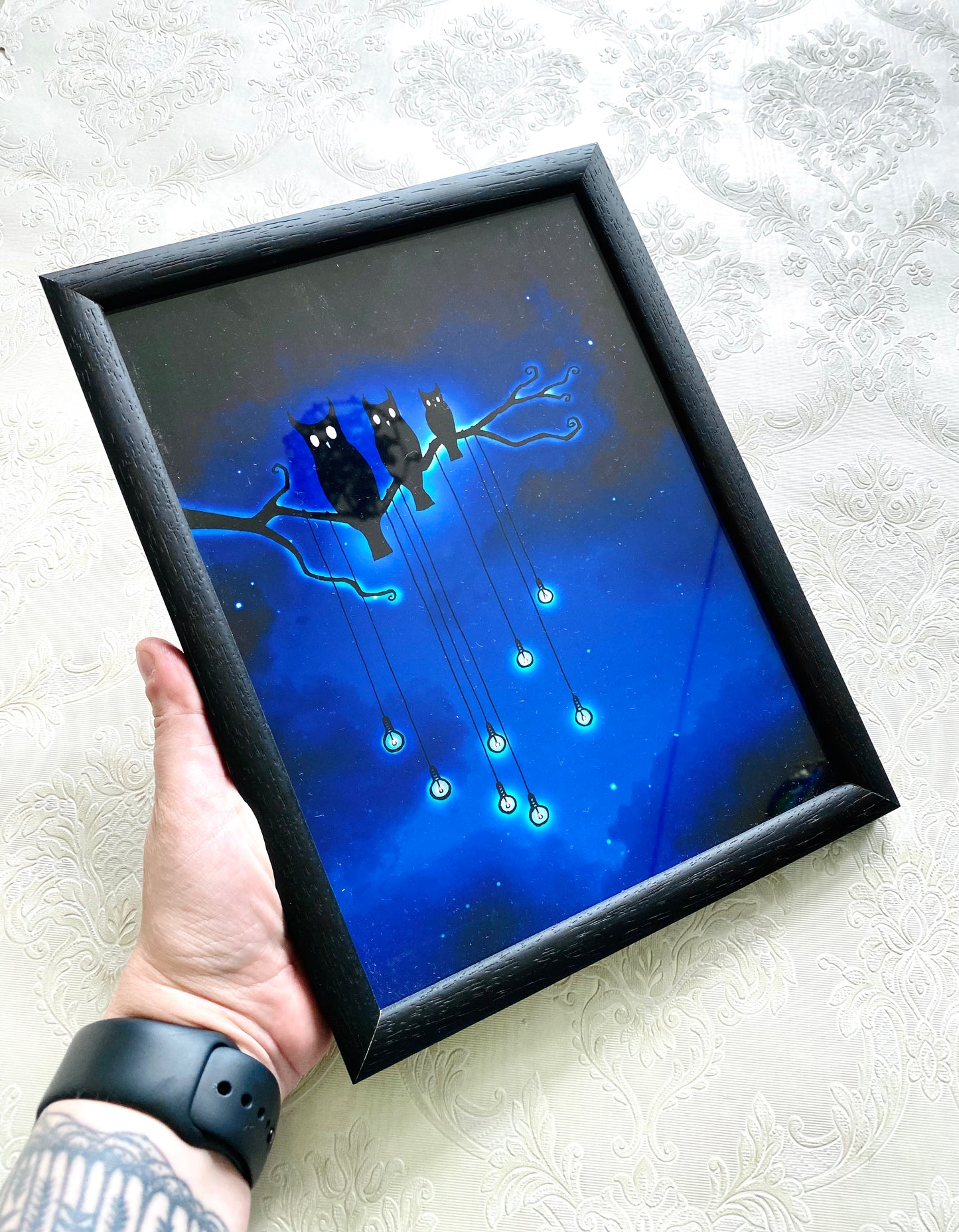 Mittelgroßer gerahmter Kunstdruck / Közepes méretű keretezett művészi nyomat