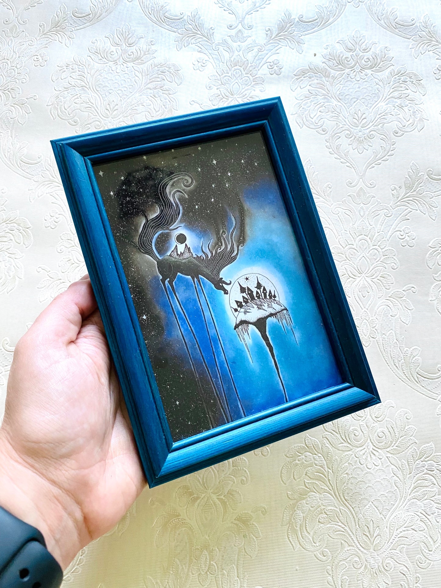 Mini gerahmter Kunstdruck / Mini keretezett művészi nyomat