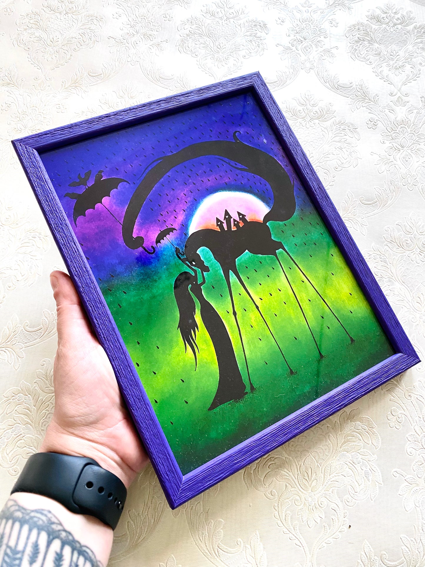 Mittelgroßer gerahmter Kunstdruck / Közepes méretű keretezett művészi nyomat
