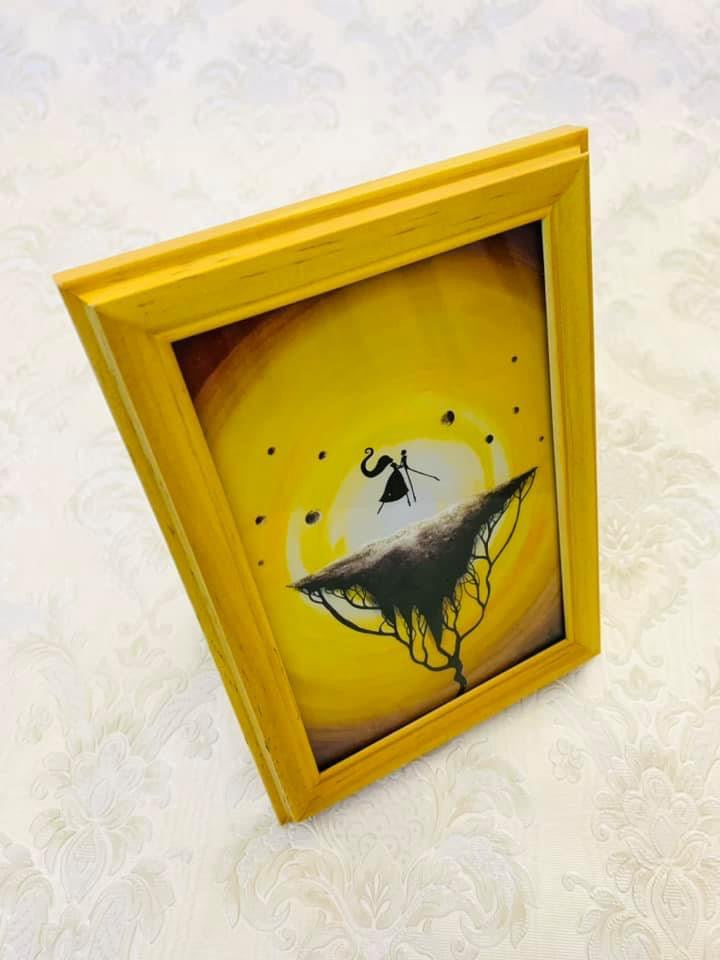 Mini gerahmter Kunstdruck / Mini keretezett művészi nyomat