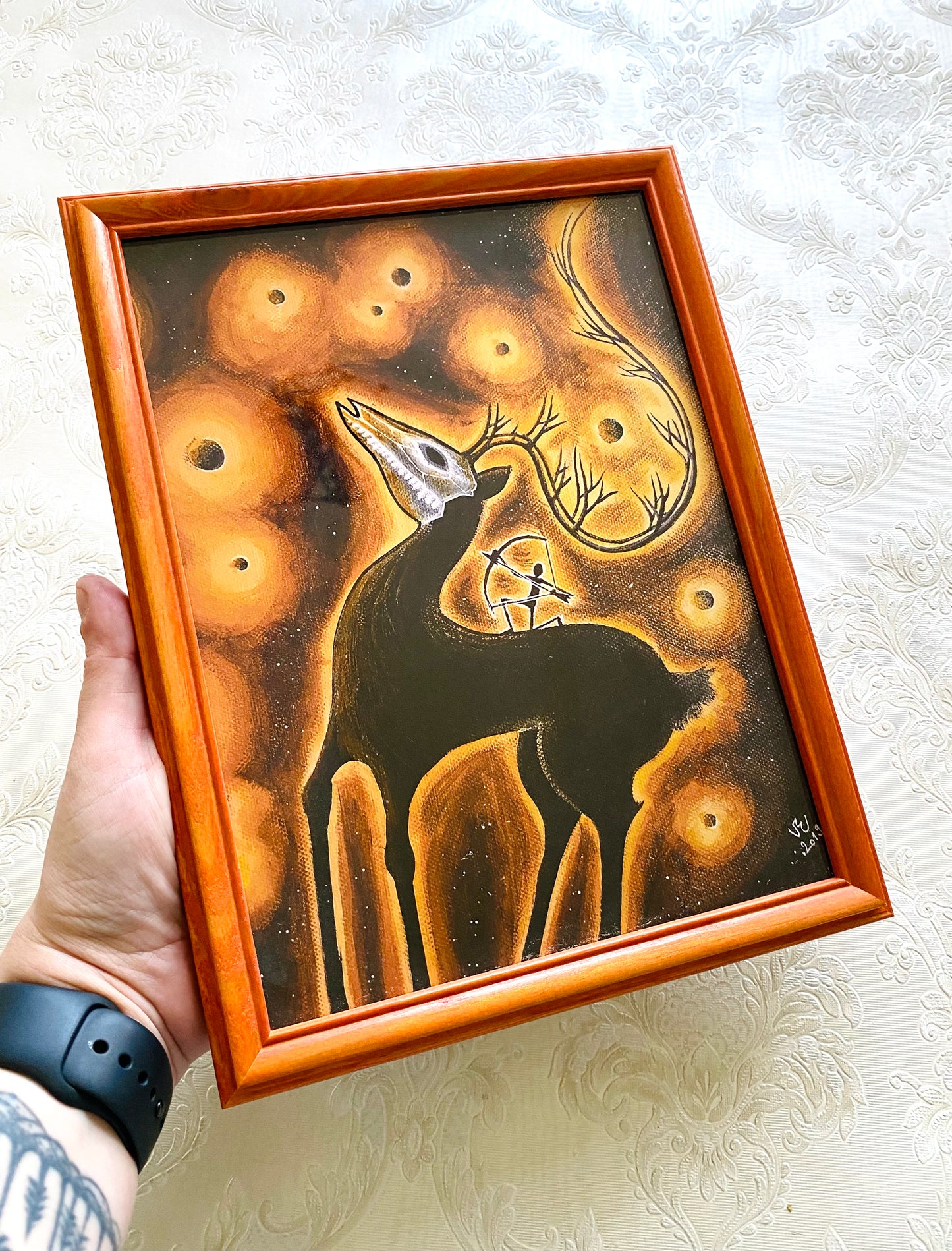 Mittelgroßer gerahmter Kunstdruck / Közepes méretű keretezett művészi nyomat