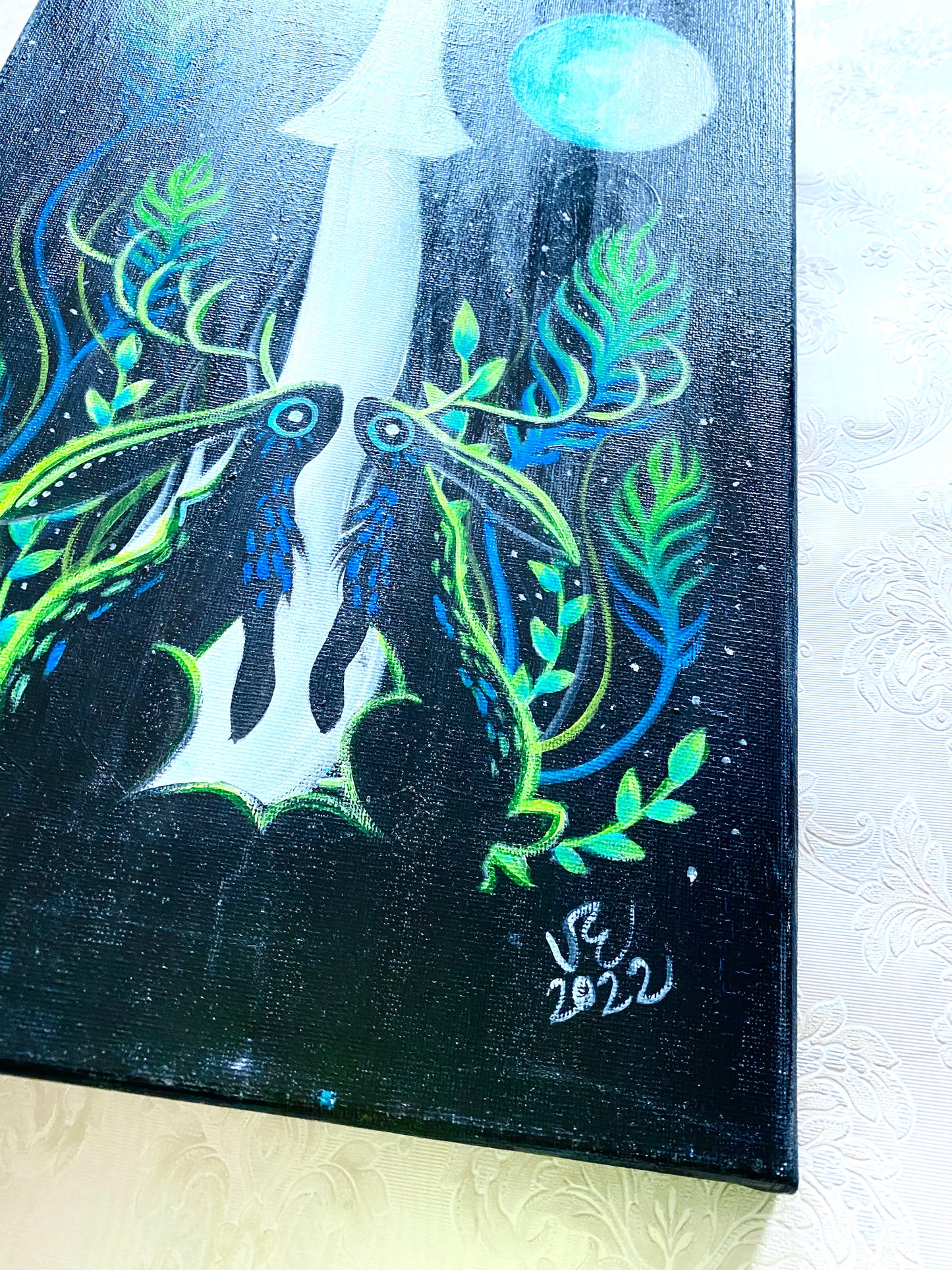 Originales Acrylgemälde auf Leinwand / Eredeti akrilfestmény vászonra