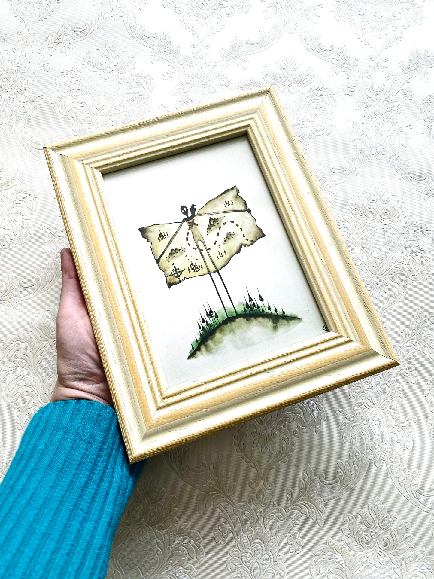 Mini gerahmter Kunstdruck / Mini keretezett művészi nyomat