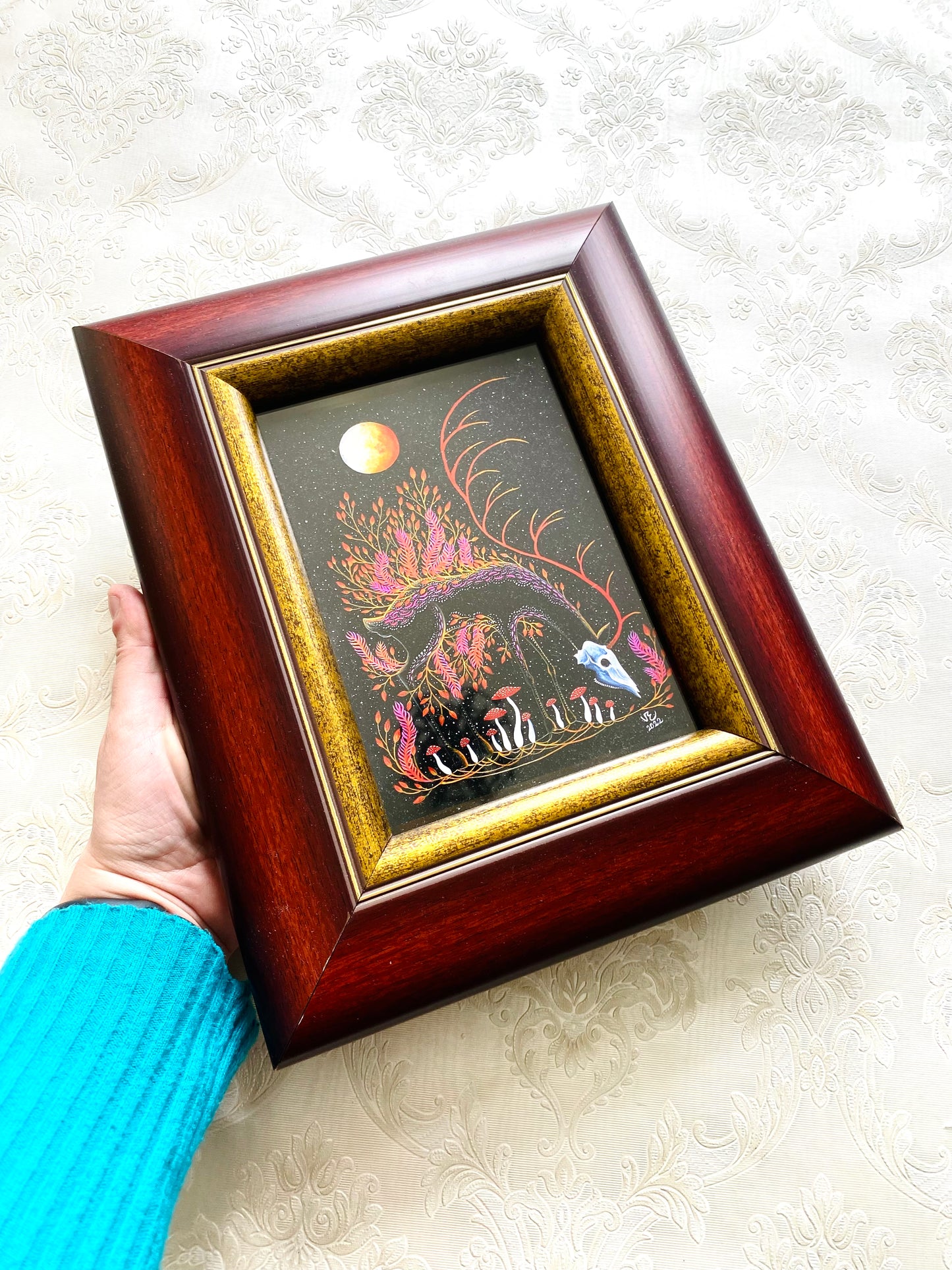 Mini gerahmter Kunstdruck / Mini keretezett művészi nyomat