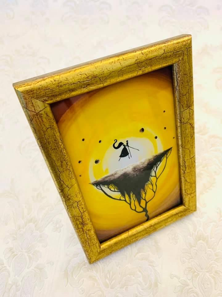 Mini gerahmter Kunstdruck / Mini keretezett művészi nyomat