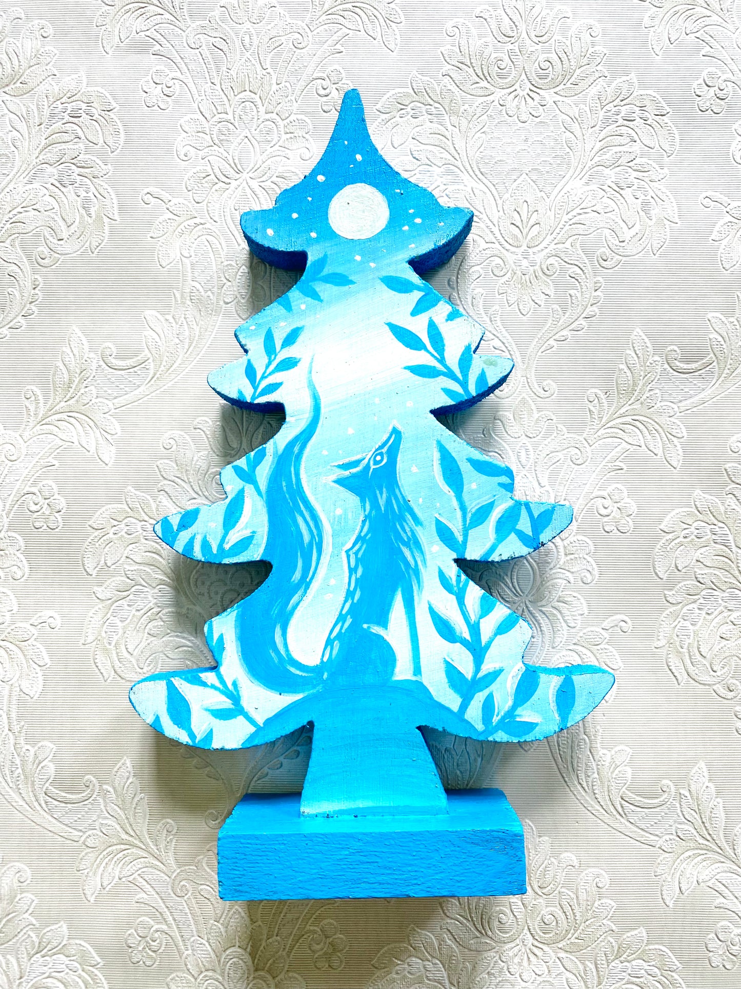 Handbemalte Kiefernfigur KLEINER / Kézzel festett fenyőfa figura KISEBB