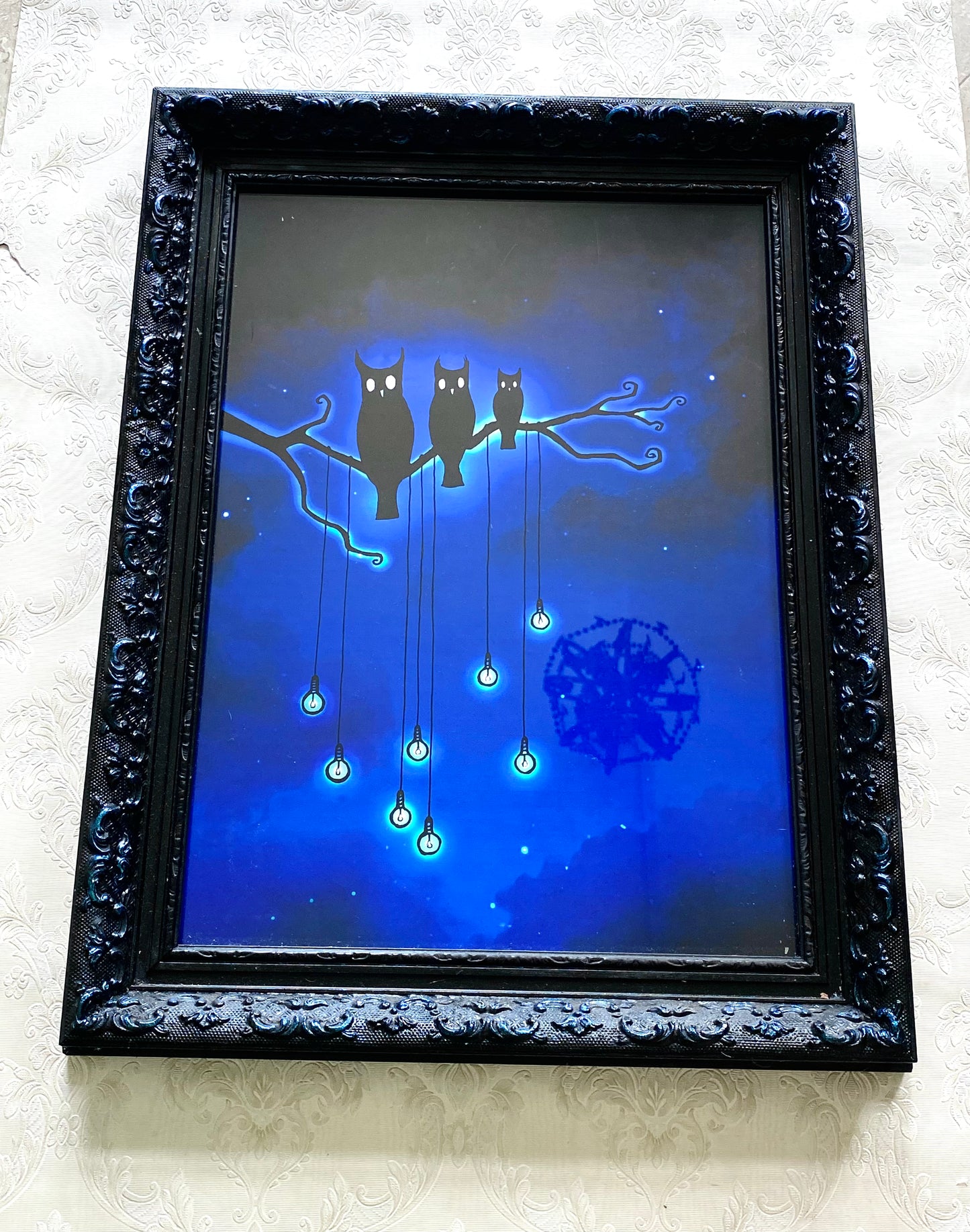 Larger framed art print (in an antique frame) / Nagyobb méretű keretezett művészi nyomat (antik keretben)