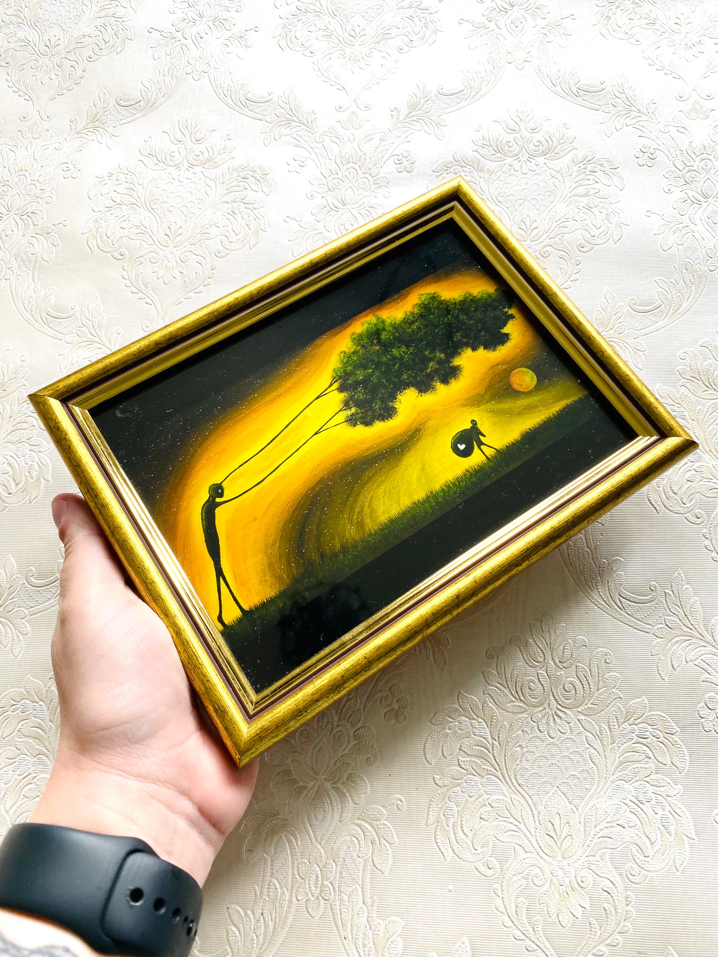 Mini gerahmter Kunstdruck / Mini keretezett művészi nyomat