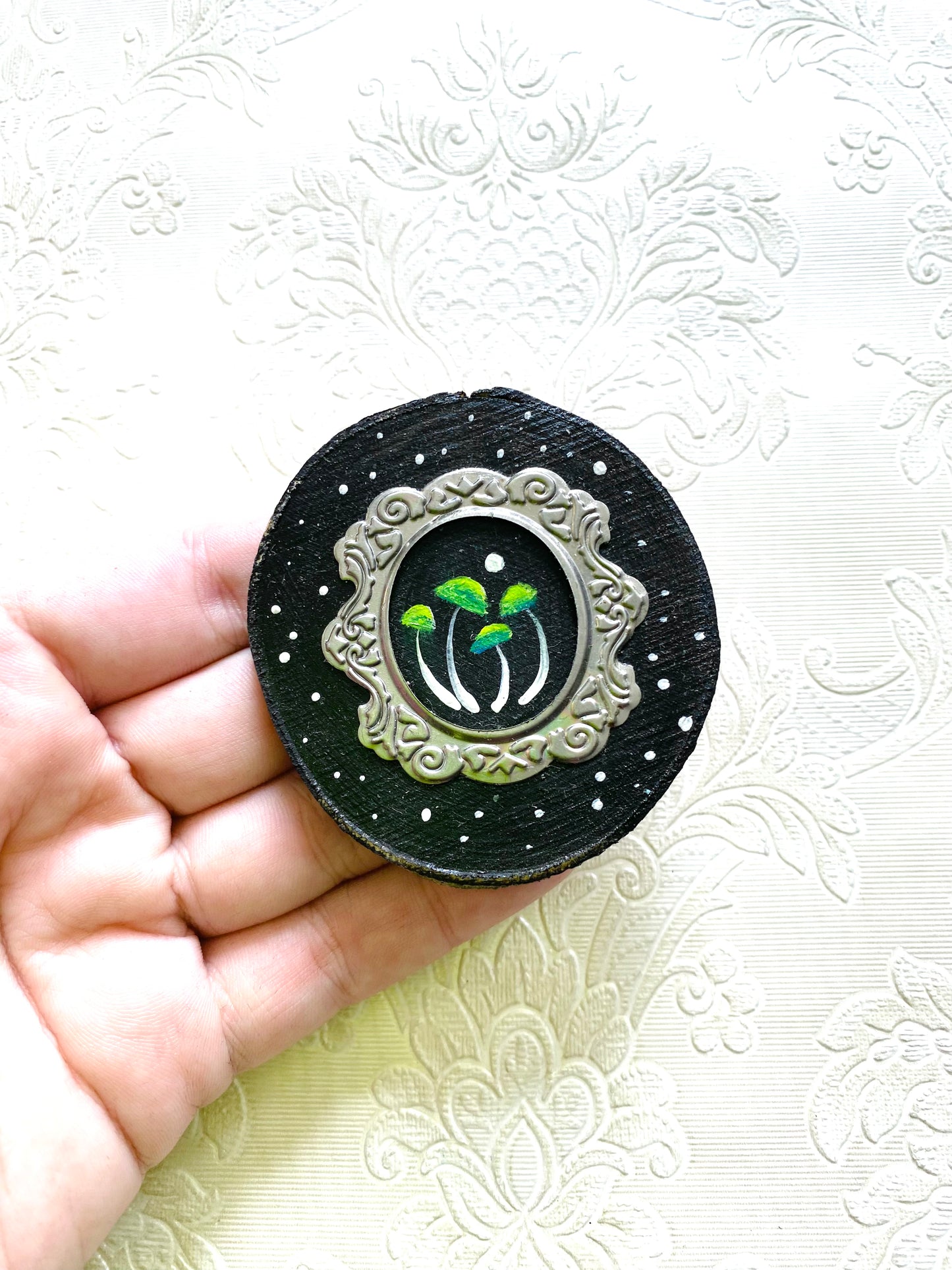 Hand-painted mushroom magnet / Kézzel festett gomba mágnes