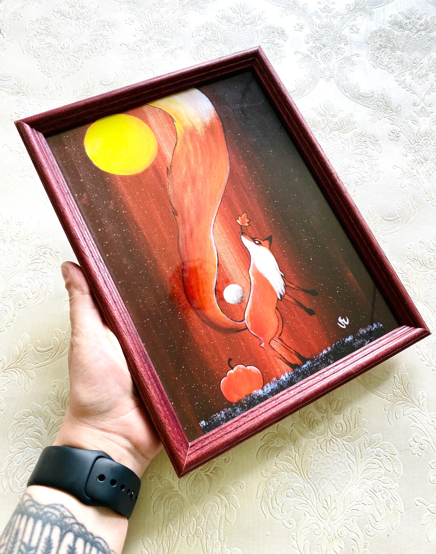 Mittelgroßer gerahmter Kunstdruck / Közepes méretű keretezett művészi nyomat