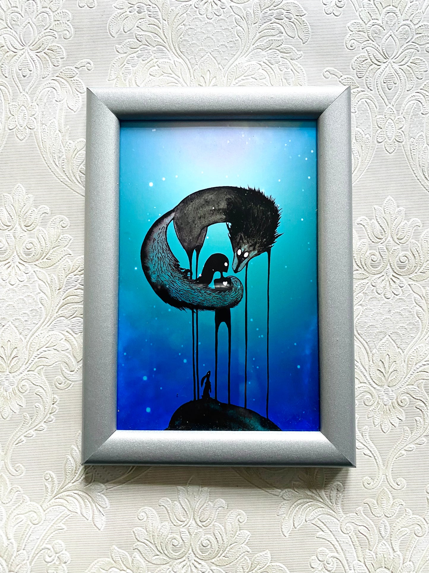 Mini gerahmter Kunstdruck / Mini keretezett művészi nyomat