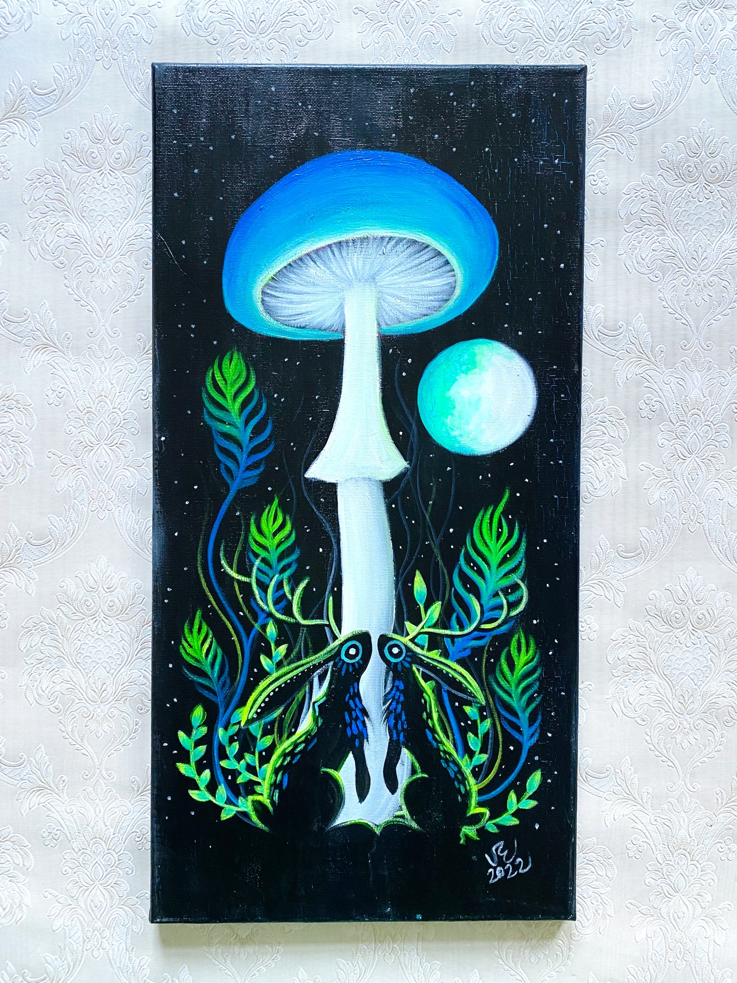 Originales Acrylgemälde auf Leinwand / Eredeti akrilfestmény vászonra
