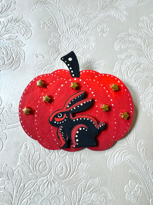Hand-painted pumpkin BROOCH / Kézzel festett tök BROSS