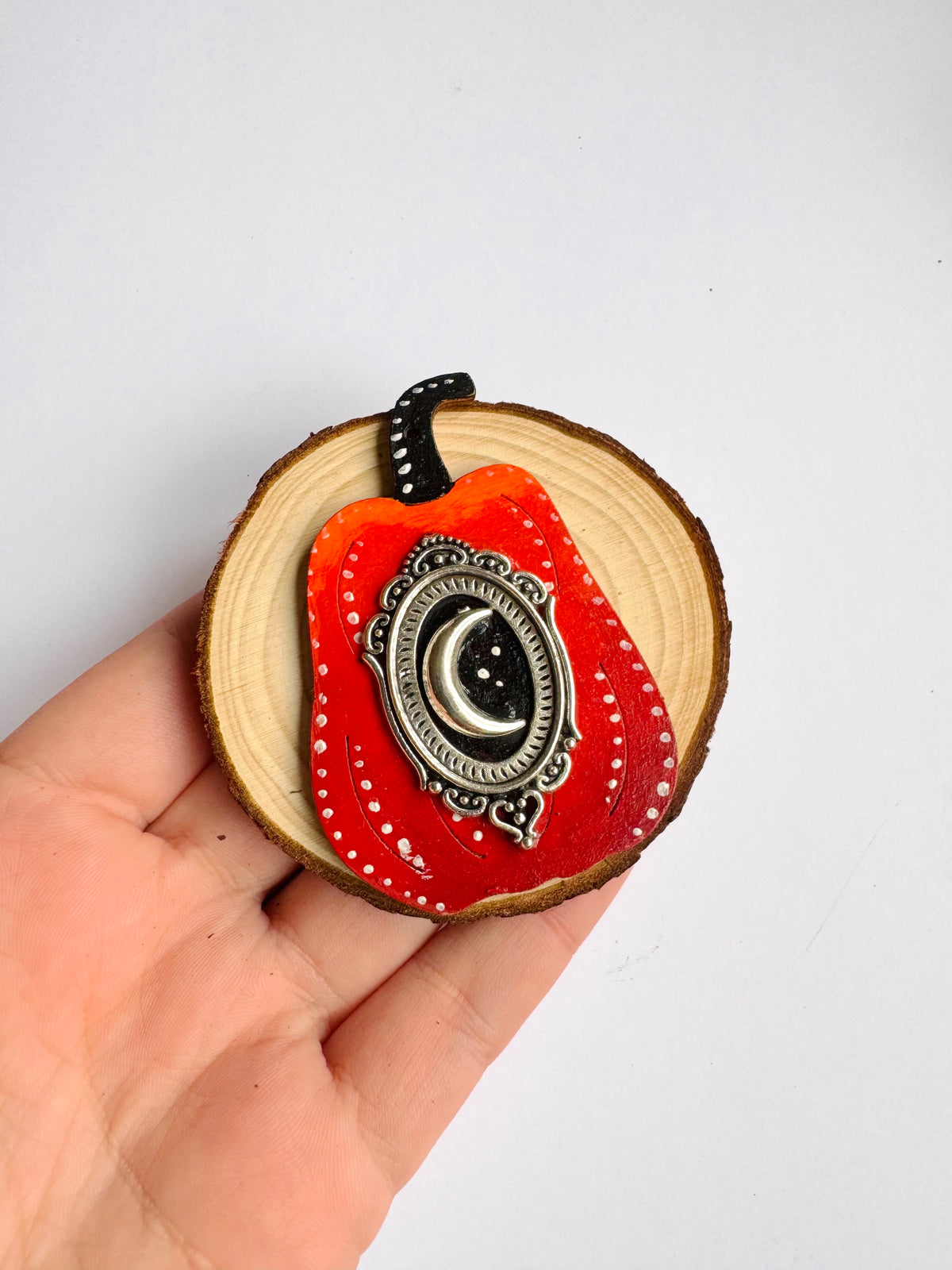 Hand-painted pumpkin MAGNET / Kézzel festett tök mágnes