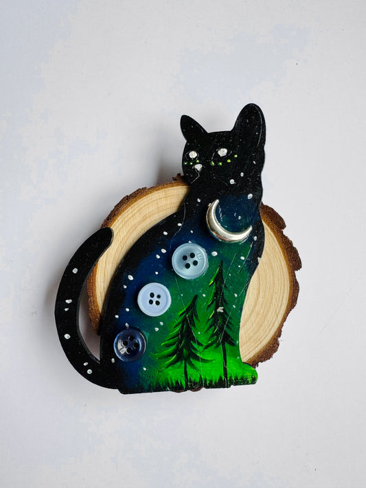 Hand-painted cat MAGNET / Kézzel festett macska mágnes