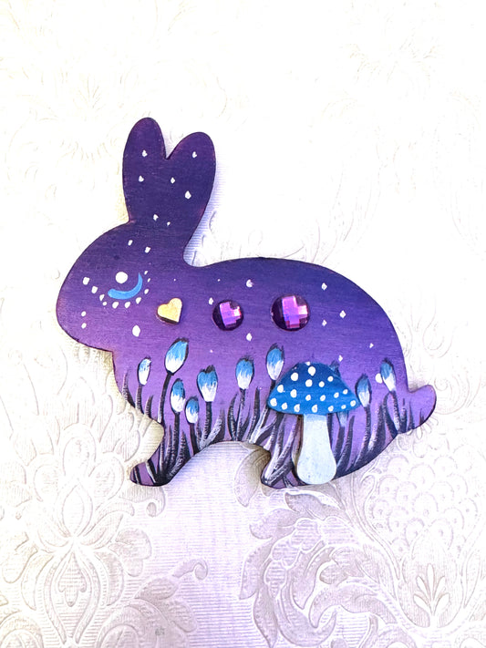 Hand-painted rabbit MAGNET / Kézzel festett nyuszi mágnes