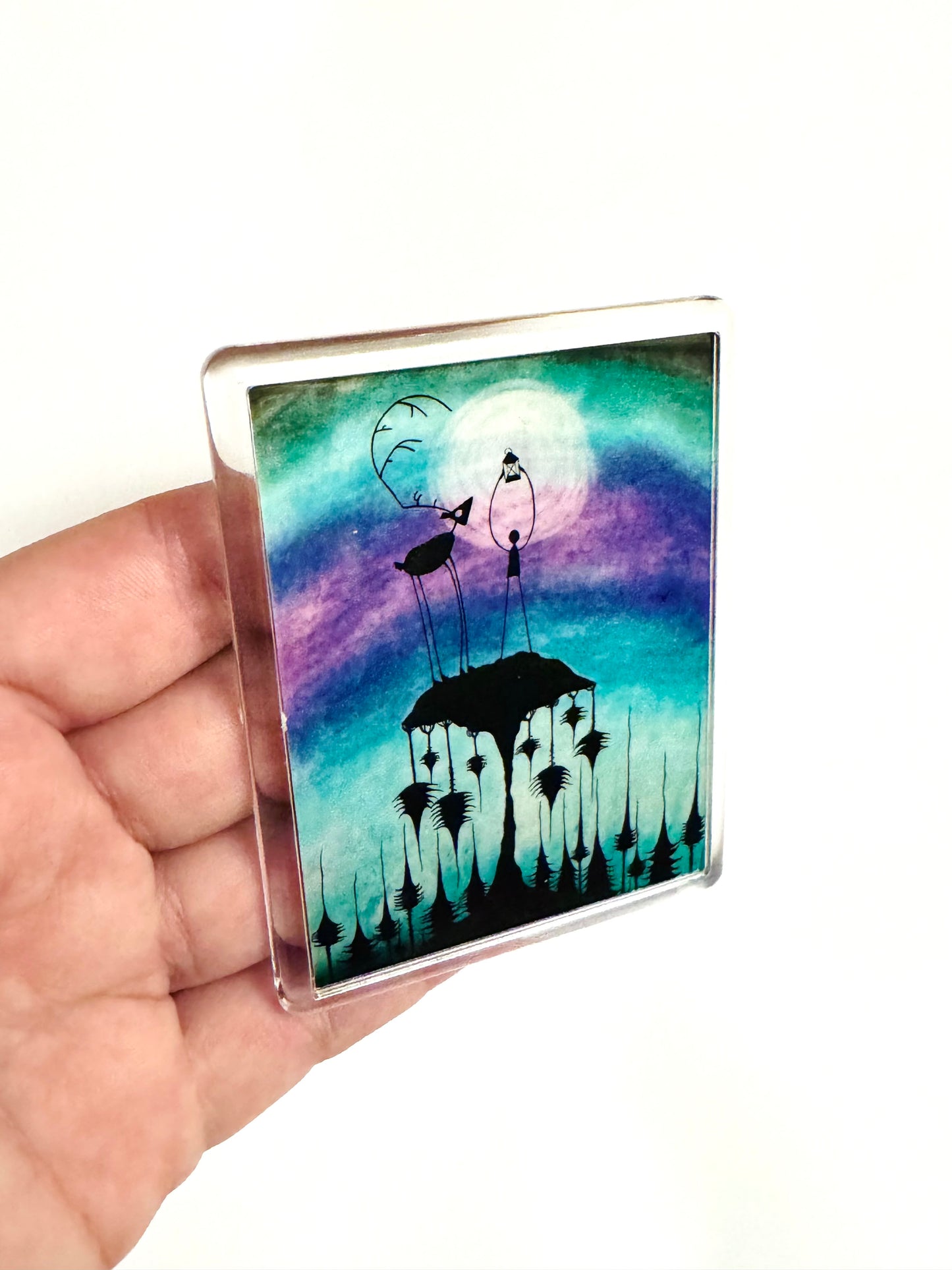 Plexi magnet / Mágnes plexi tokkal