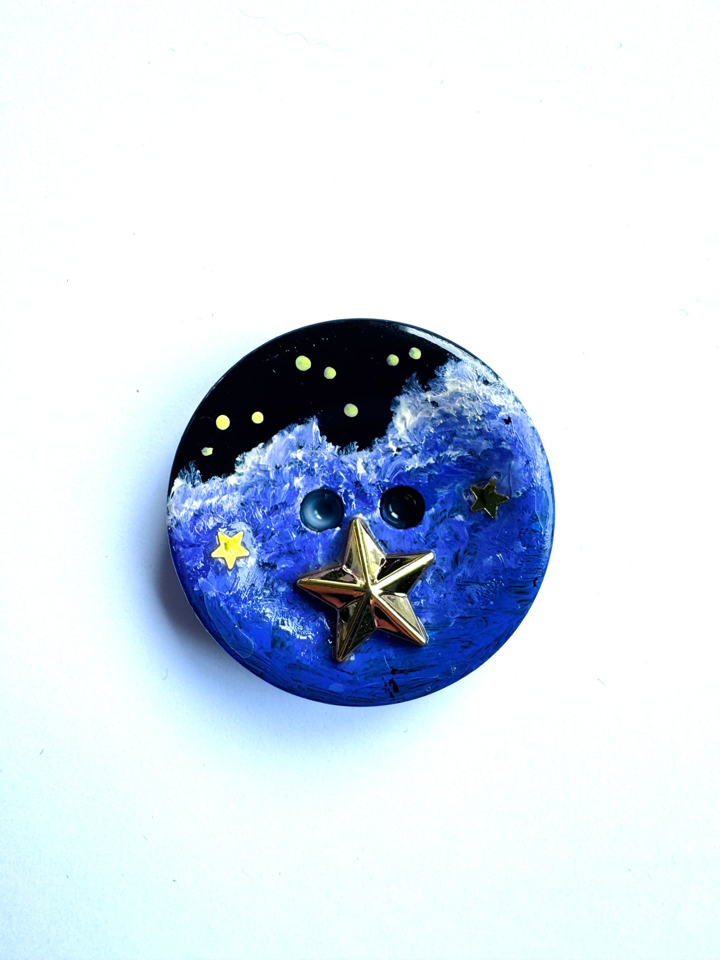 Hand-painted button MAGNET / Kézzel festett gomb MÁGNES