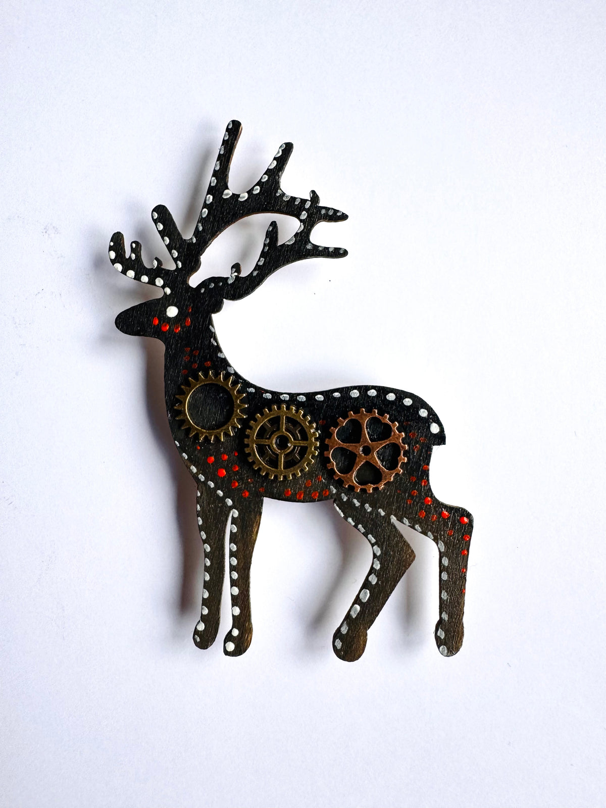 Hand-painted “steampunk” MAGNET / Kézzel festett “steampunk” mágnes