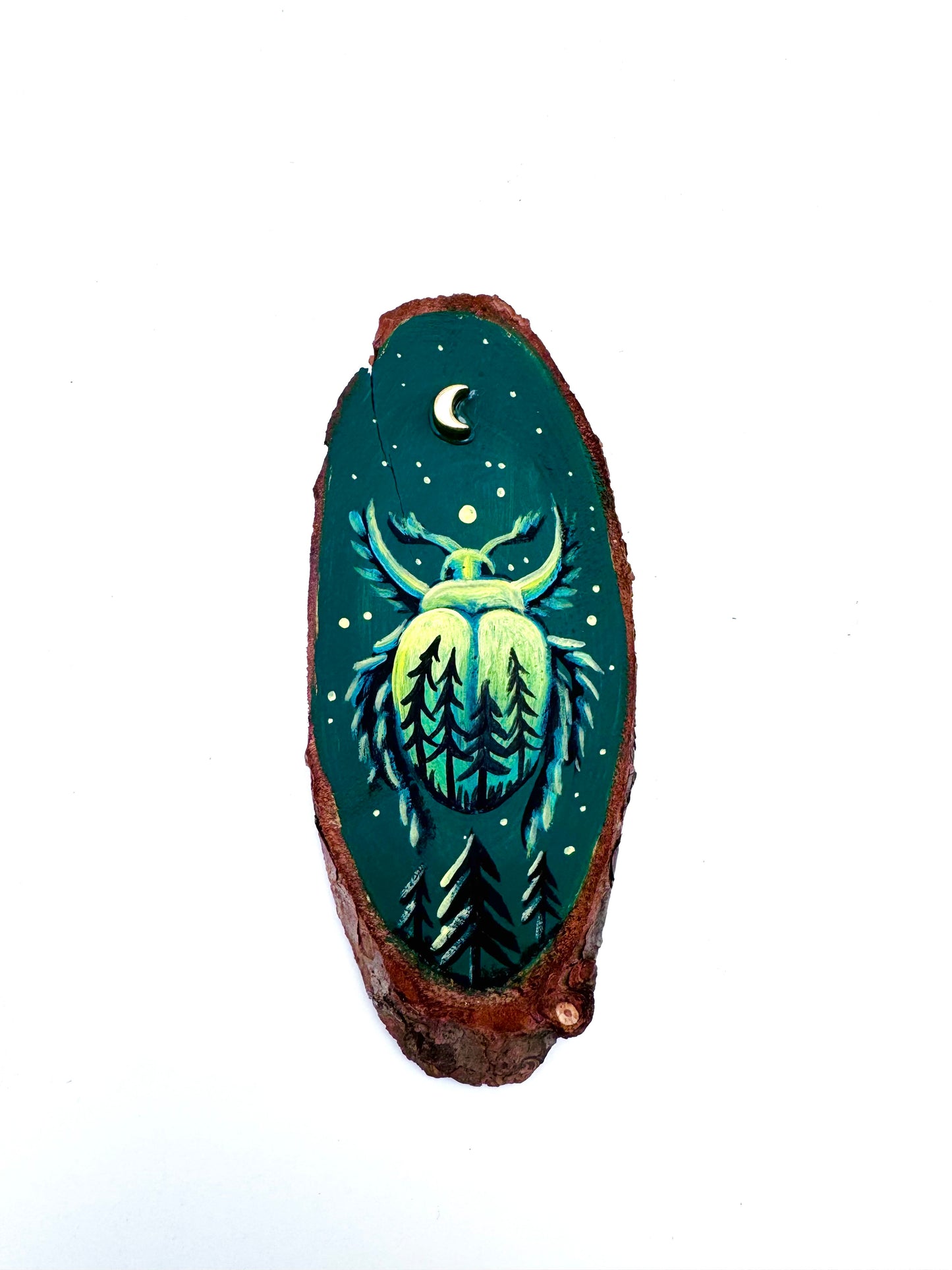 Hand-painted mini wood slice MAGNET / Kézzel festett mini fakorong mágnes