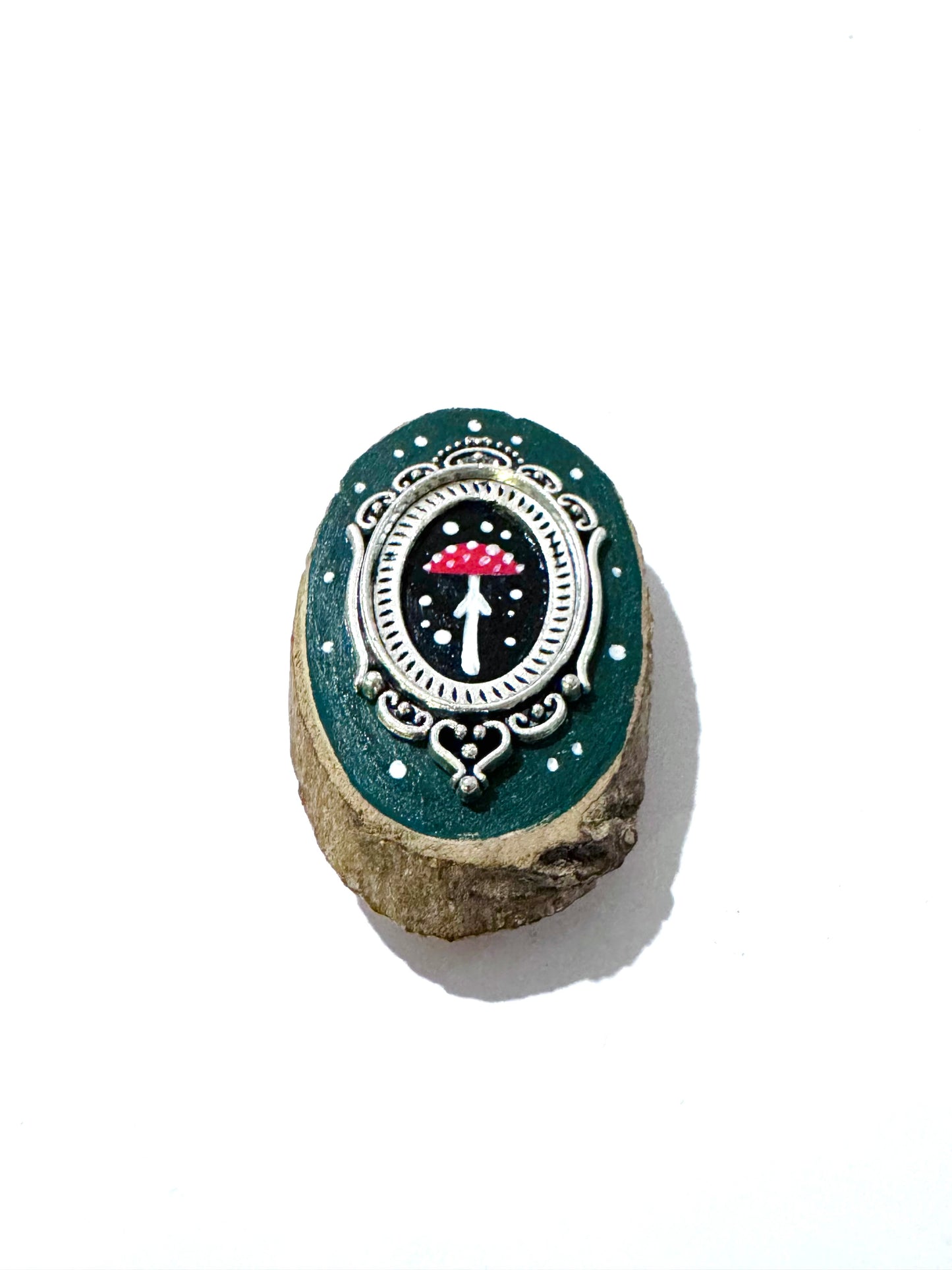 Hand-painted mini wood & steel MAGNET / Kézzel festett mini fa & fém MÁGNES