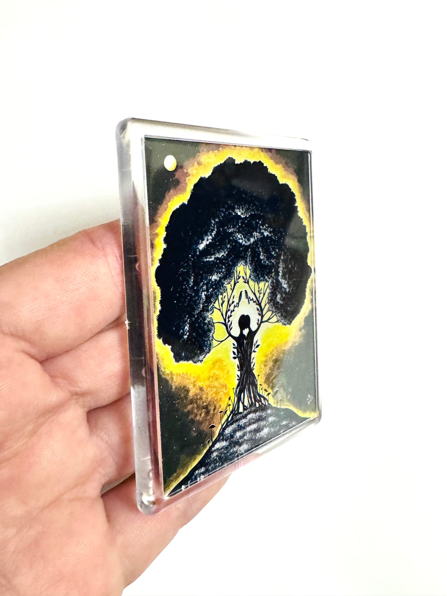 Plexi magnet / Mágnes plexi tokkal