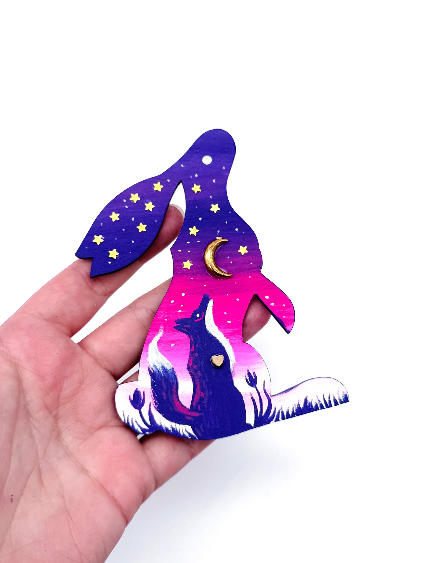 Hand-painted EYCIIR rabbit MAGNET / Kézzel festett EYCIIR nyuszi mágnes