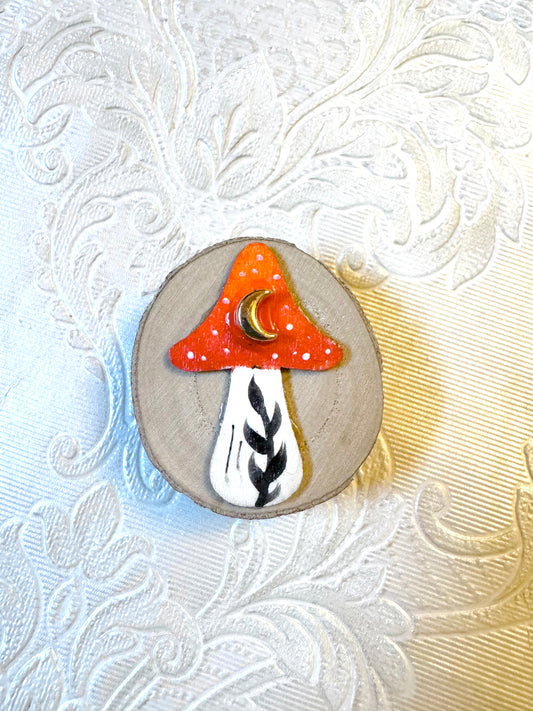 Hand-painted mini wooden MAGNET / Kézzel festett mini fakorong MÁGNES